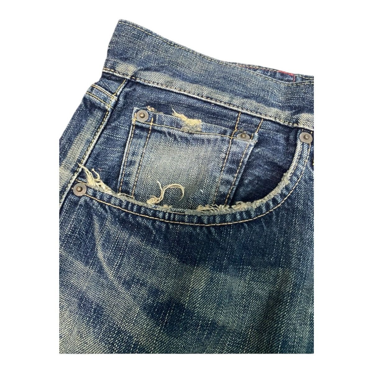 Edwin × Japanese Brand × Vintage Edwin Lot 504 Regular Straight Cut Pants Indigo Jeans Size US 36 / EU 52 - 9 Thumbnail