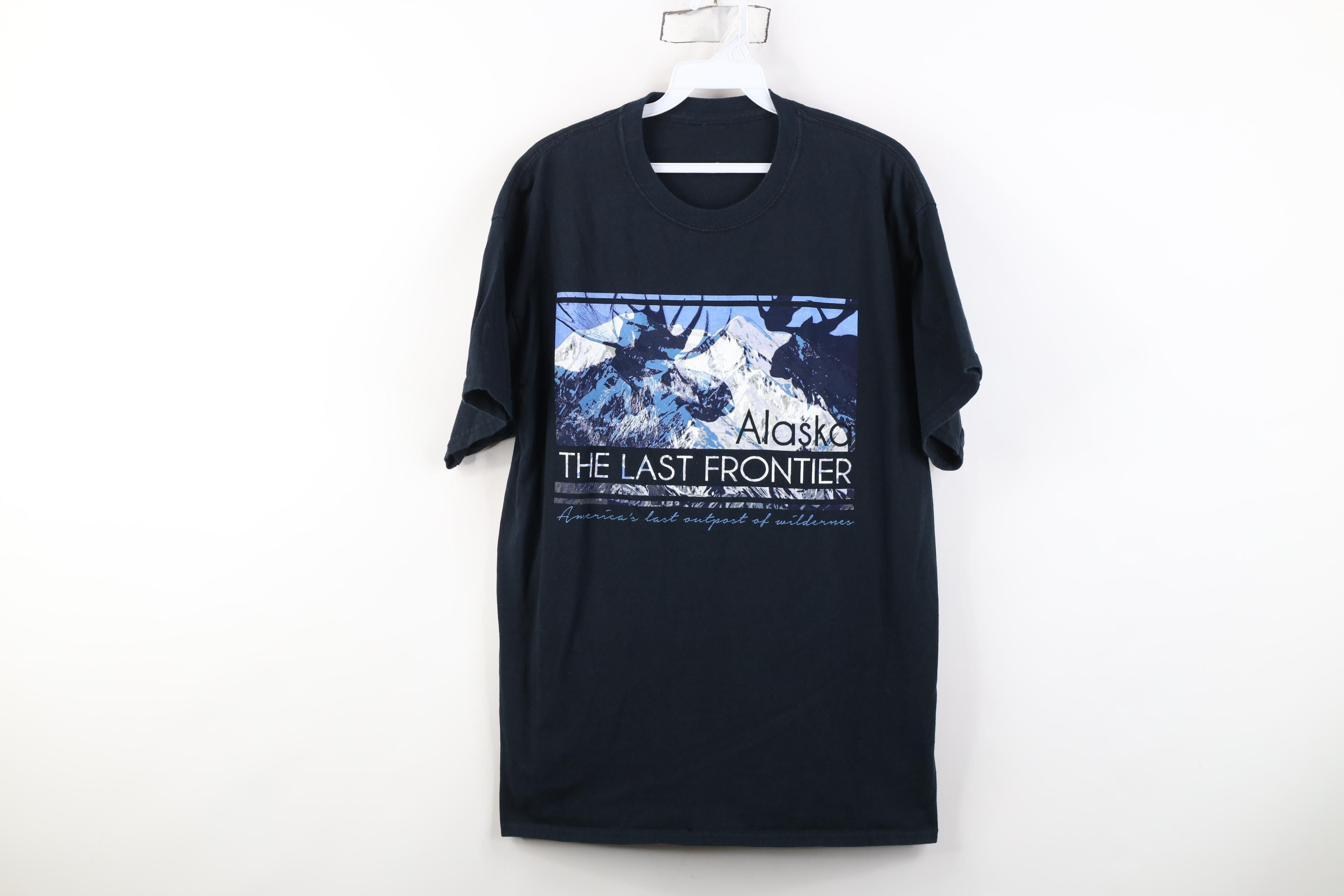 Vintage Vintage 90s Y2K Streetwear The Last Frontier Nature T-Shirt Size US L / EU 52-54 / 3 - 1 Thumbnail