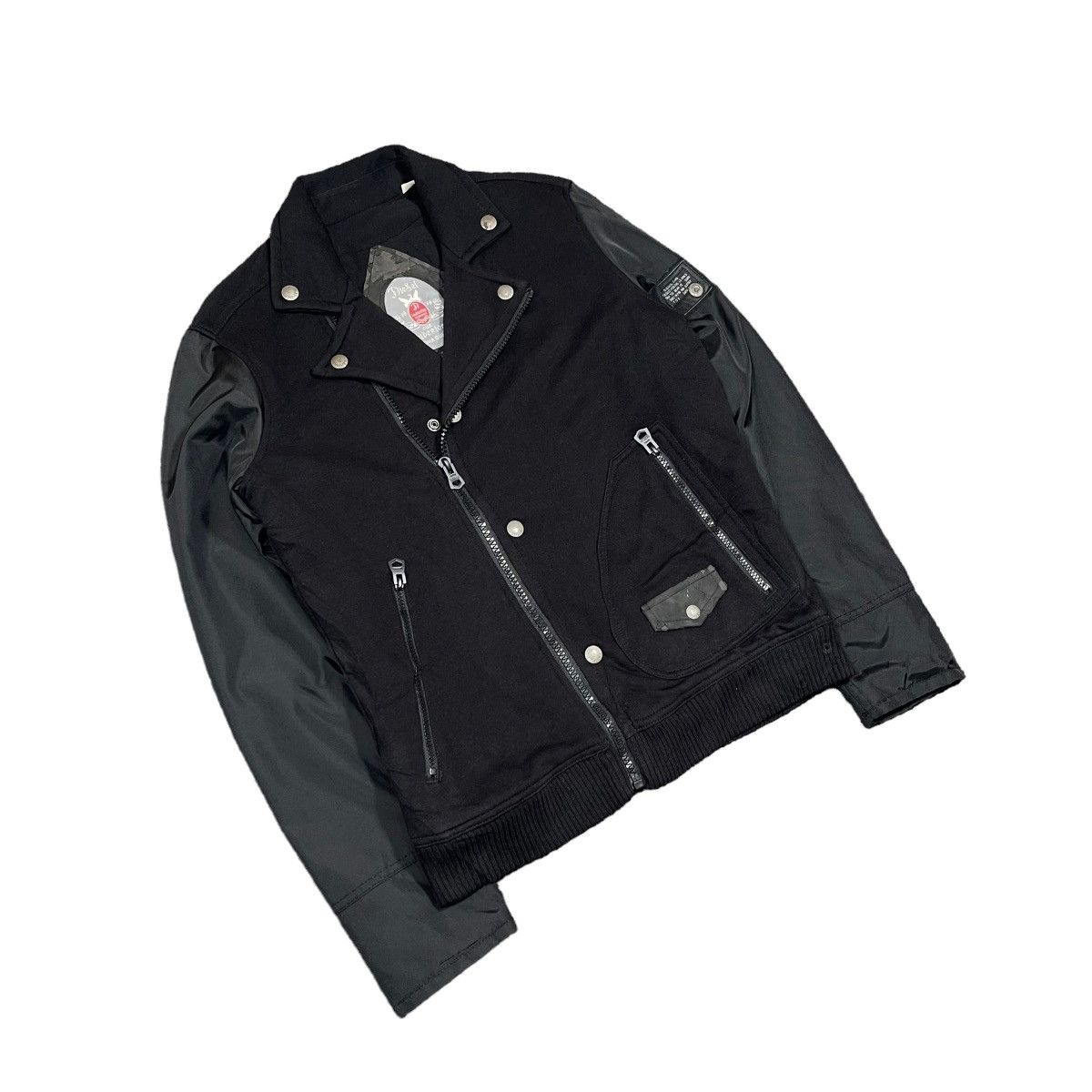 Diesel Diesel Biker Punk Hybrid Nylon Jacket Size US M / EU 48-50 / 2 - 2 Thumbnail