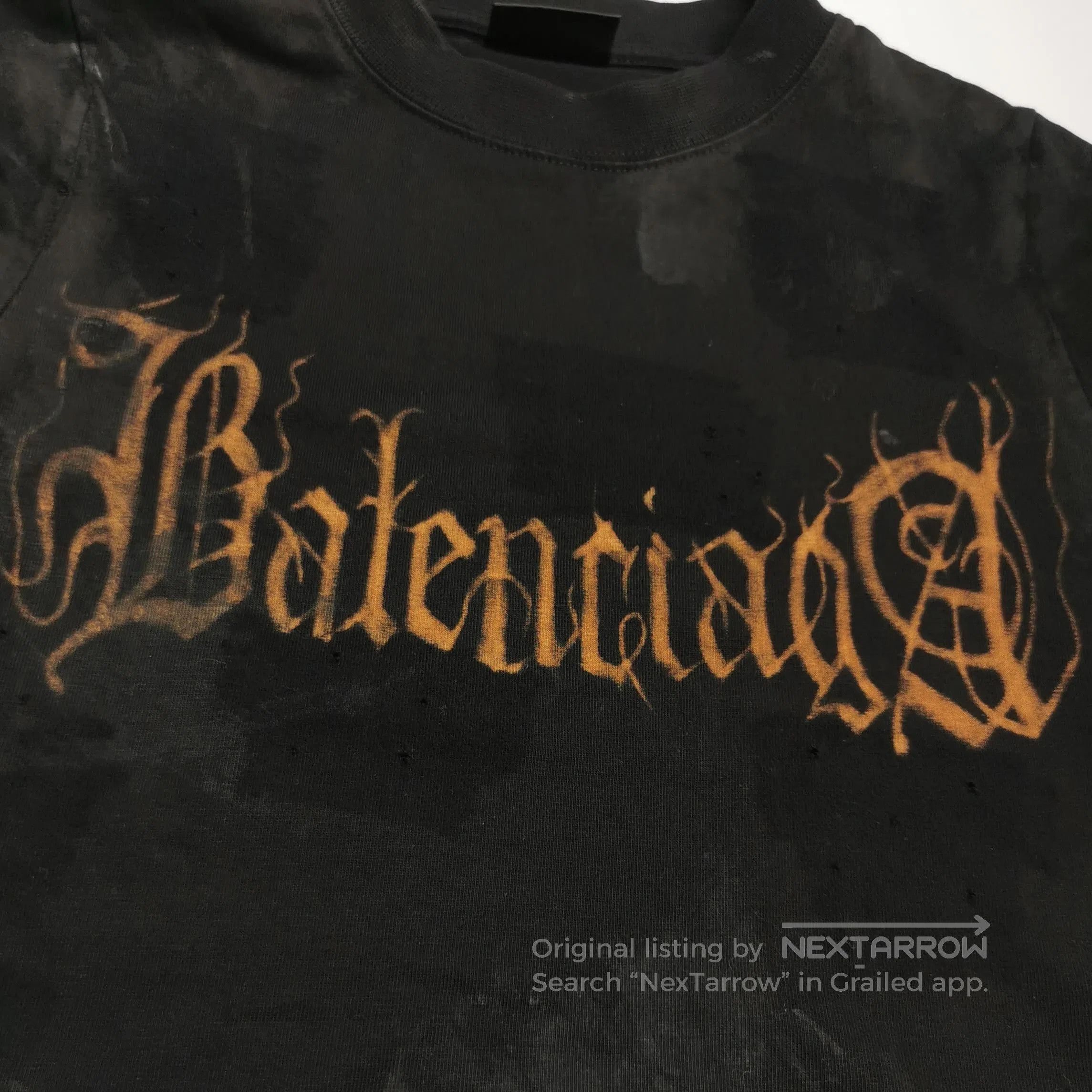 Balenciaga Balenciaga XS Black Logo Cotton T. Size XS / US 0-2 / IT 36-38 - 1 Thumbnail