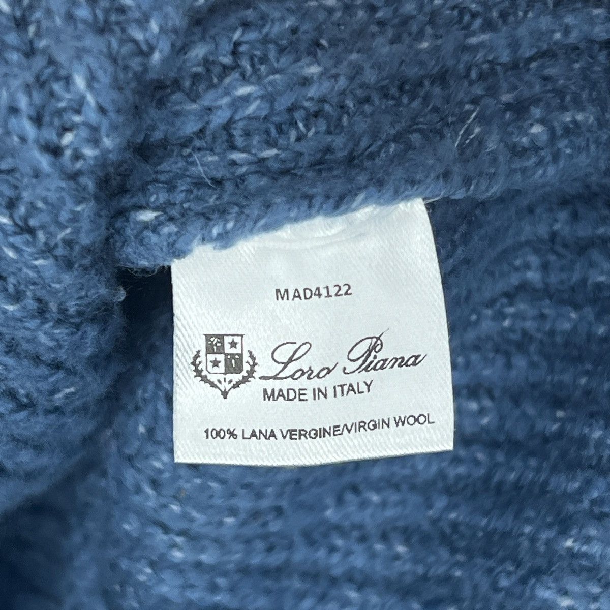 Loro Piana Loro Piana Wool Jumper Sweater Knitted Blue Size US M / EU 48-50 / 2 - 14 Thumbnail