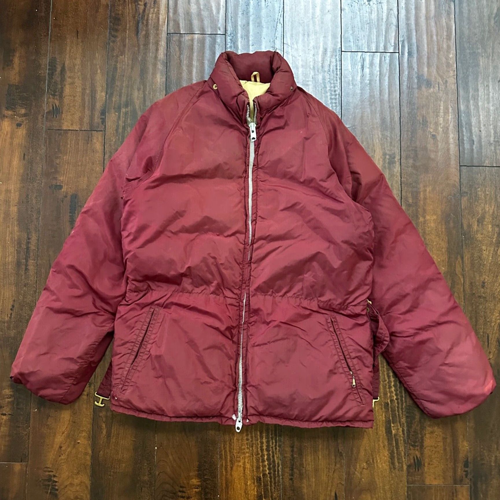 Vintage Vintage 1960s Alp Sport Jacket Parka Ski Coat Down Goose L Ski Red Talon zip Bauer Nylon Size US L / EU 52-54 / 3 - 2 Thumbnail