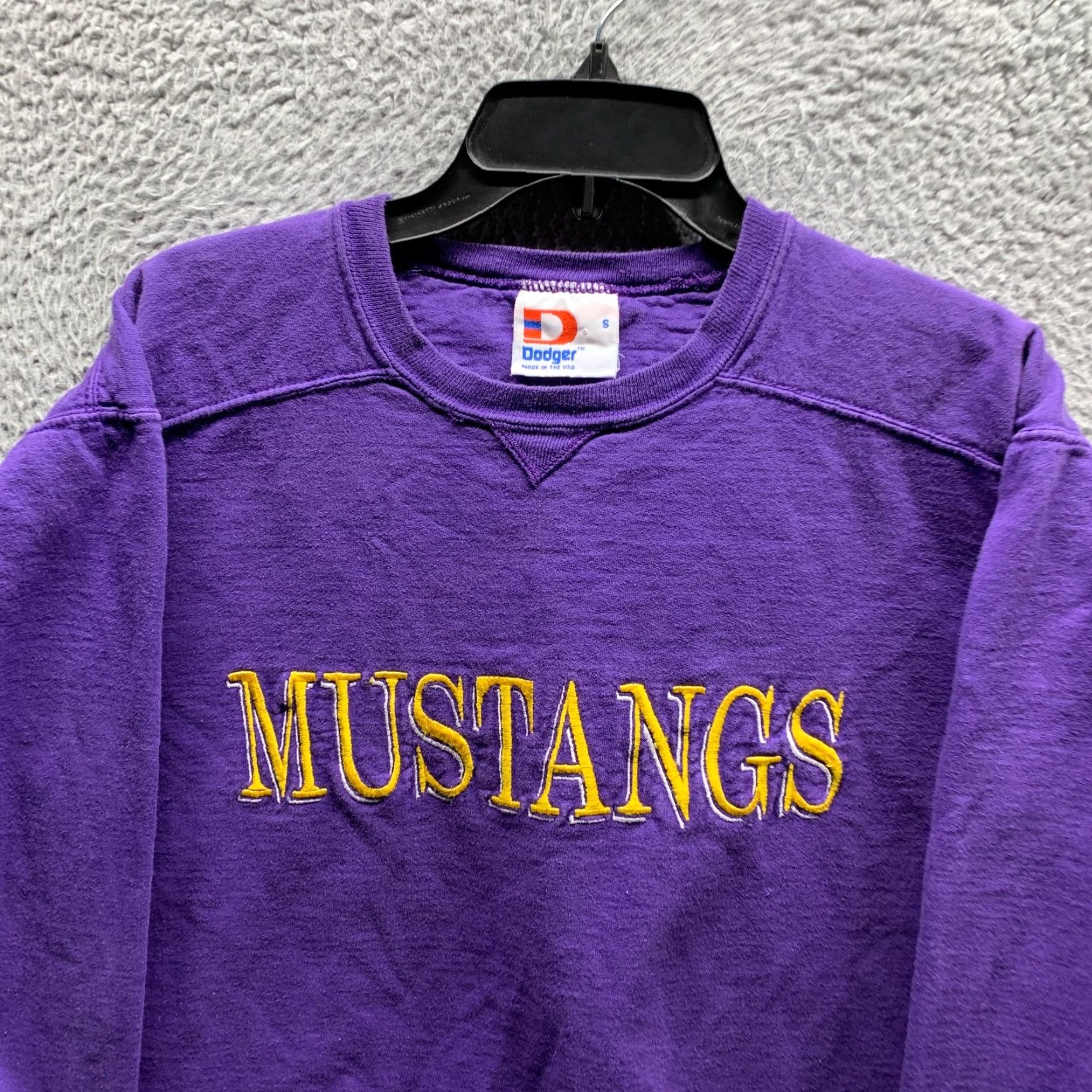 Vintage VINTAGE Dodger Sweatshirt Mens Small Purple Embroidery 90s Sweatshirt Pullover Crew Neck Cotton Fleece Heavyweight Size US S / EU 44-46 / 1 - 2 Thumbnail