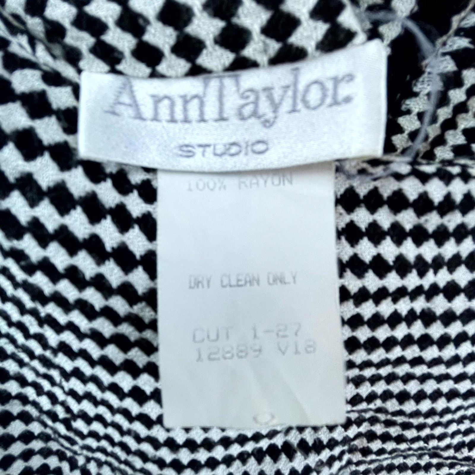Ann Taylor Vtg Ann Taylor Skirt Suit Women Jacket 2 Skirt 0 Black White Size XS / US 0-2 / IT 36-38 - 6 Thumbnail