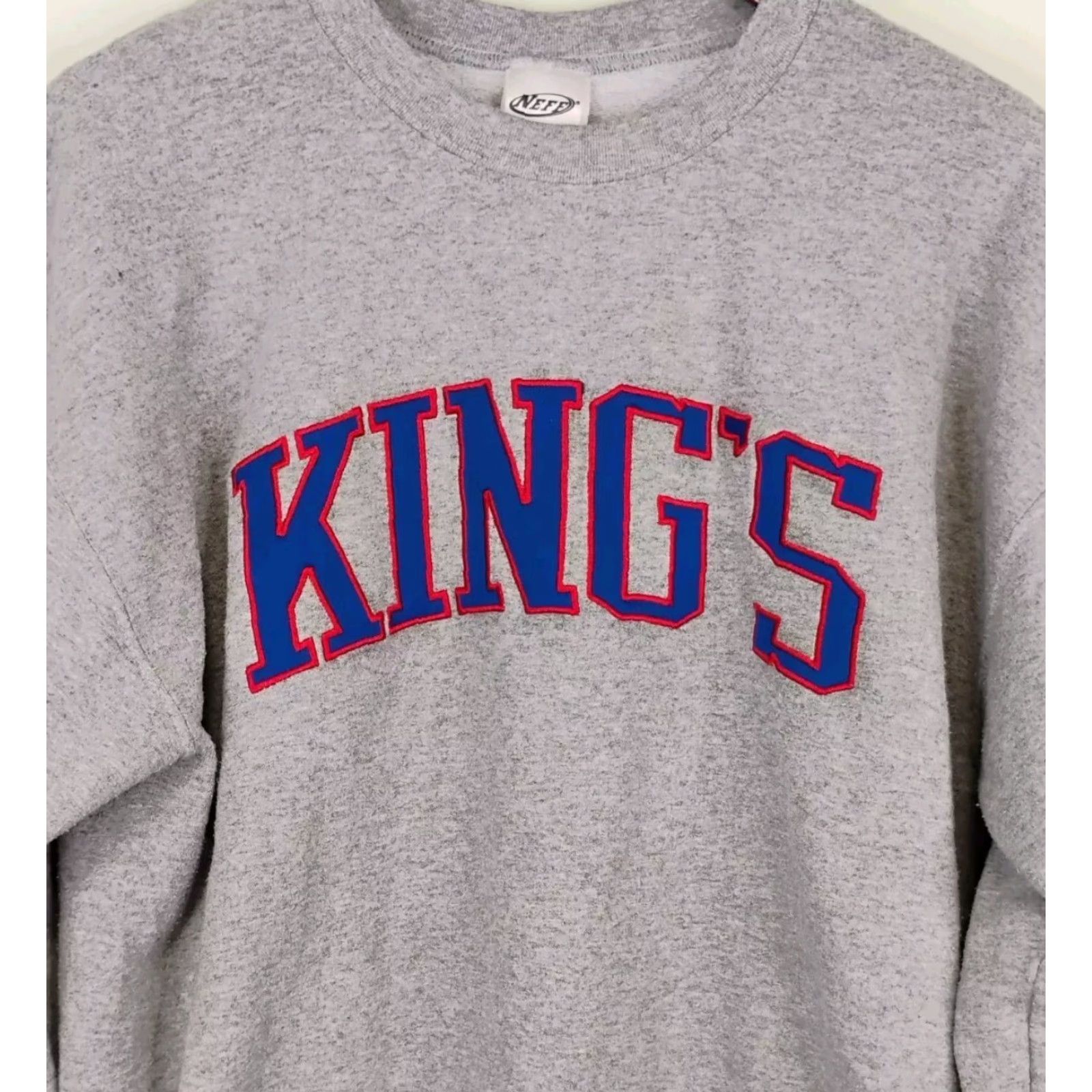 Vintage VINTAGE Neff Kings Sweatshirt Pullover Crew Neck Long Sleeve Large Gray Cotton Blend Embroidered Logo Men Hoodie Size US L / EU 52-54 / 3 - 2 Thumbnail
