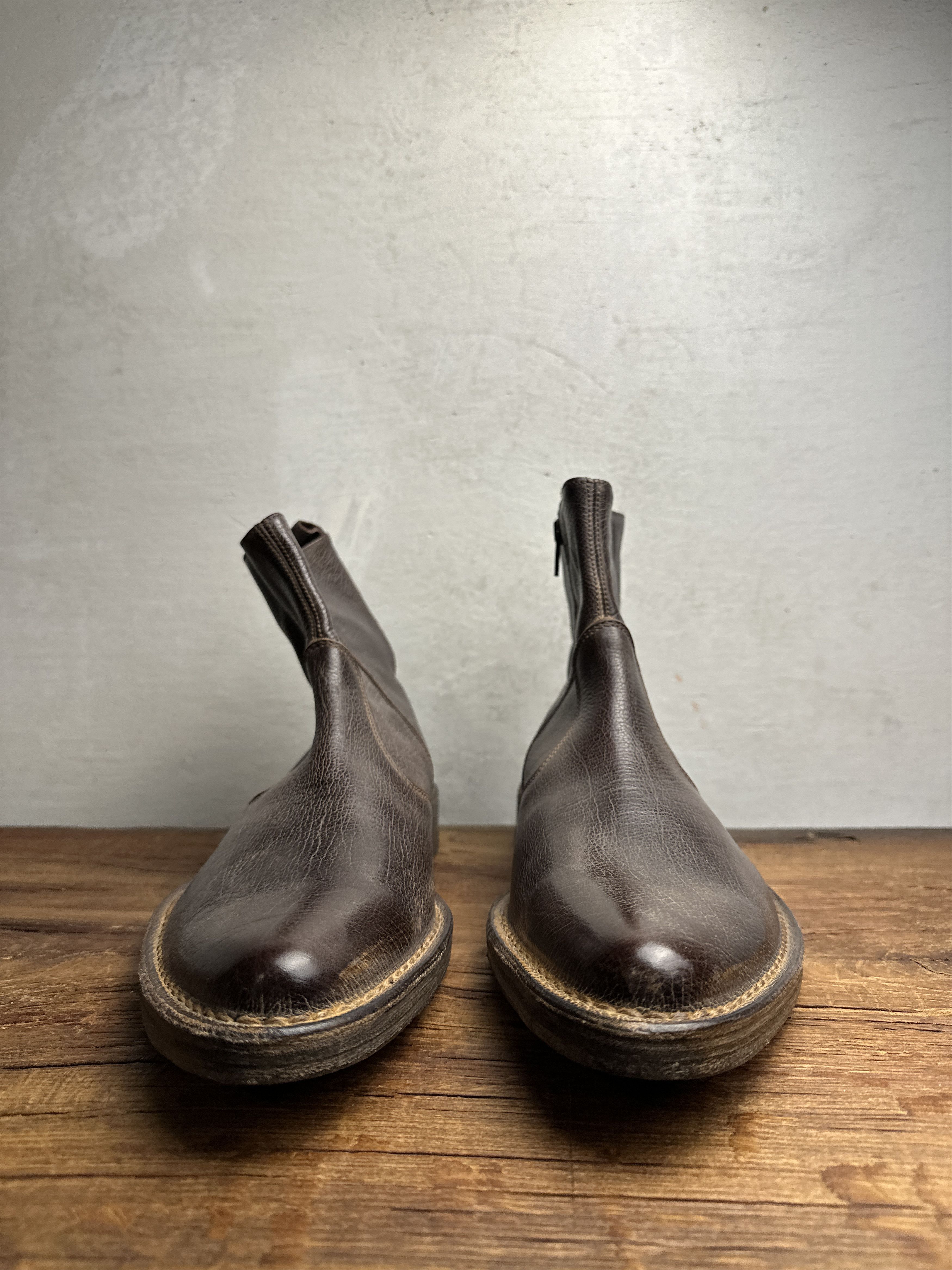 MoMA Moma Leather Ankle Western Boots Size US 12 / EU 45 - 5 Thumbnail