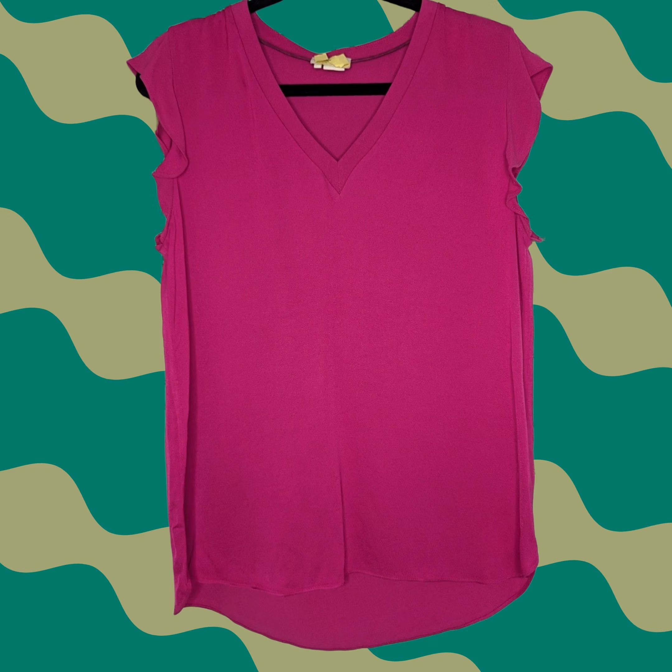 Vintage kate spade new york Blouse V-Neck Flutter Sleeve Pink Women's M Top Size M / US 6-8 / IT 42-44 - 1 Thumbnail