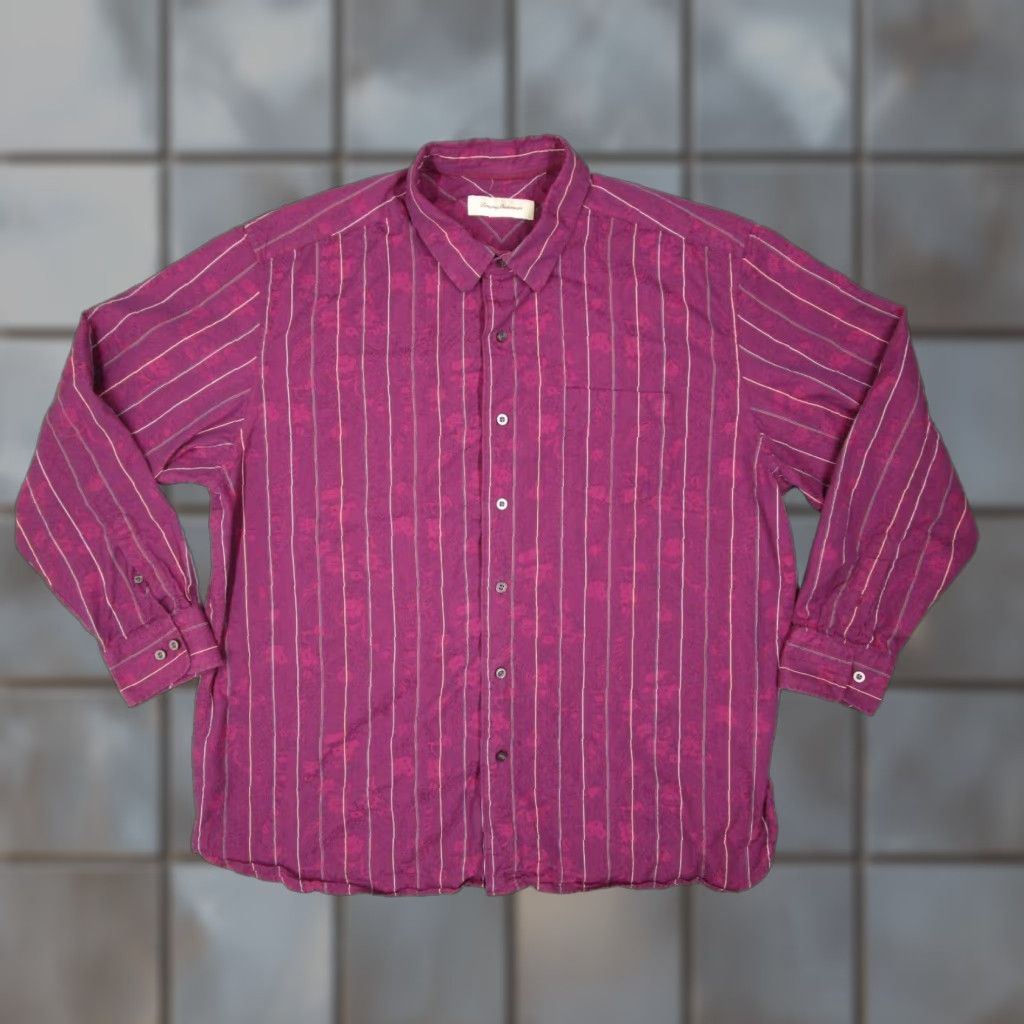Tommy Bahama VINTAGE Tommy Bahama Shirt Men 2XL Long Sleeve Purple Button Up Silk Blend Abstract Art Work Size US XXL / EU 58 / 5 - 1 Thumbnail