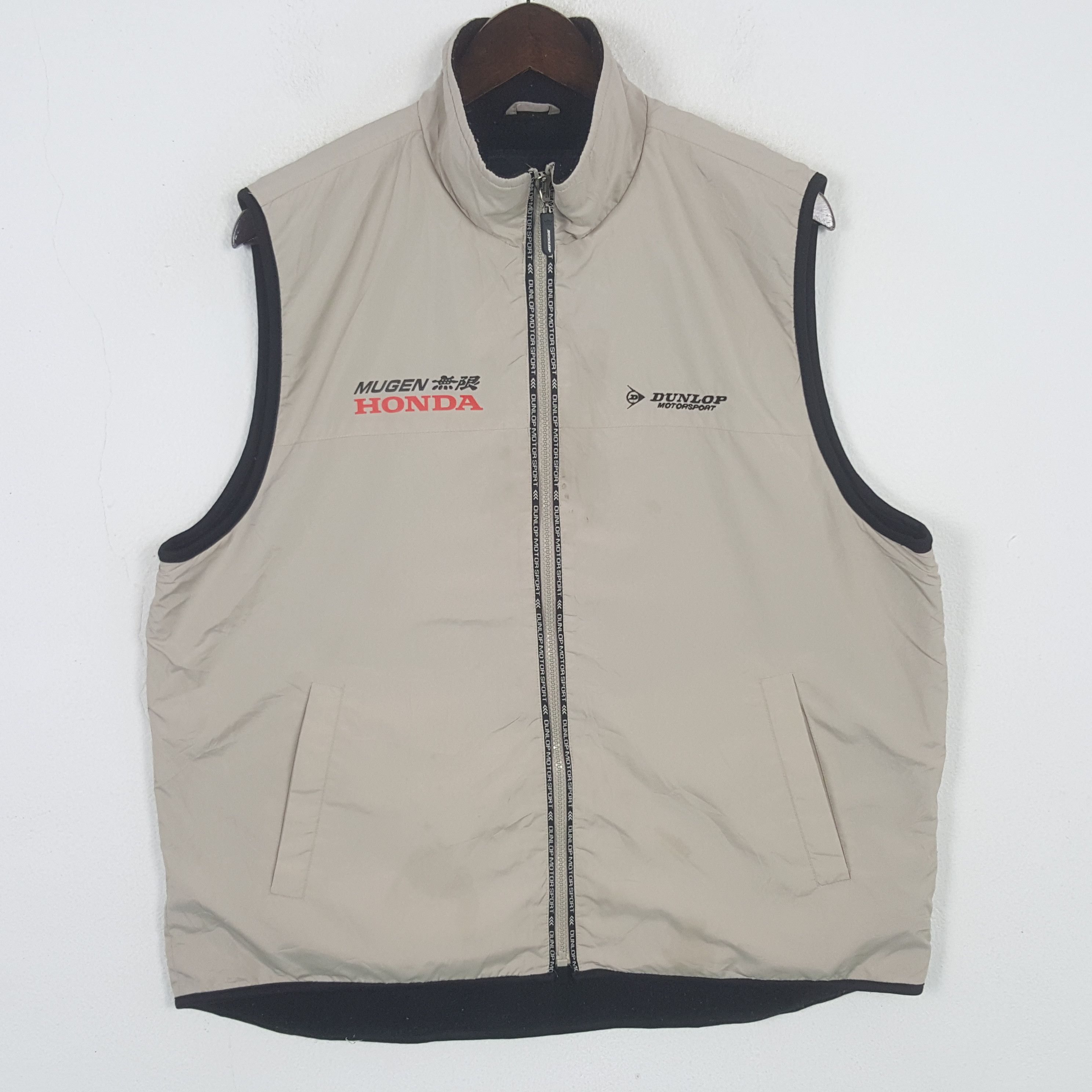 Japanese Brand Dunlop x Mugen Honda Custom Winter Zipper Vest Jacket Size US L / EU 52-54 / 3 - 3 Thumbnail