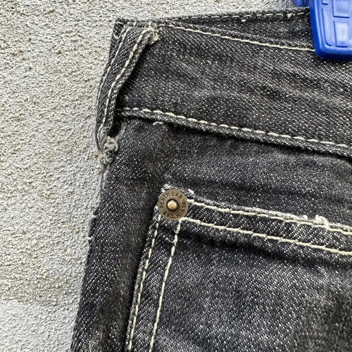 Denime DENIM LAB JEANS RIPPED JAPANESE RARE DENIM VINTAGE PANTS Size US 33 - 7 Thumbnail