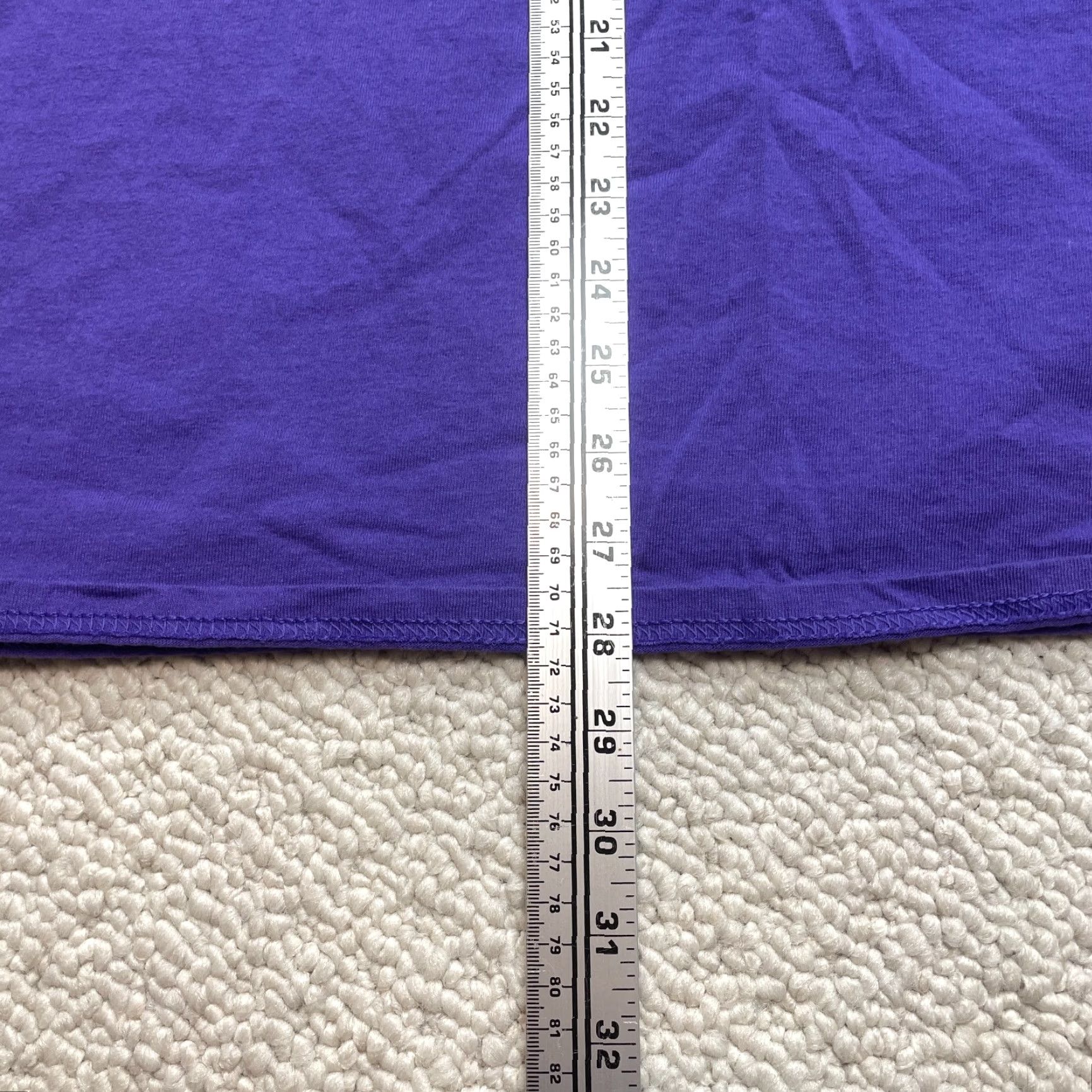 Port & Company Port & Company Core Cotton Shirt Adult 2XL Purple Short Sleeve Solid Crew Neck T-Shirt Men Regular Size US XXL / EU 58 / 5 - 3 Thumbnail