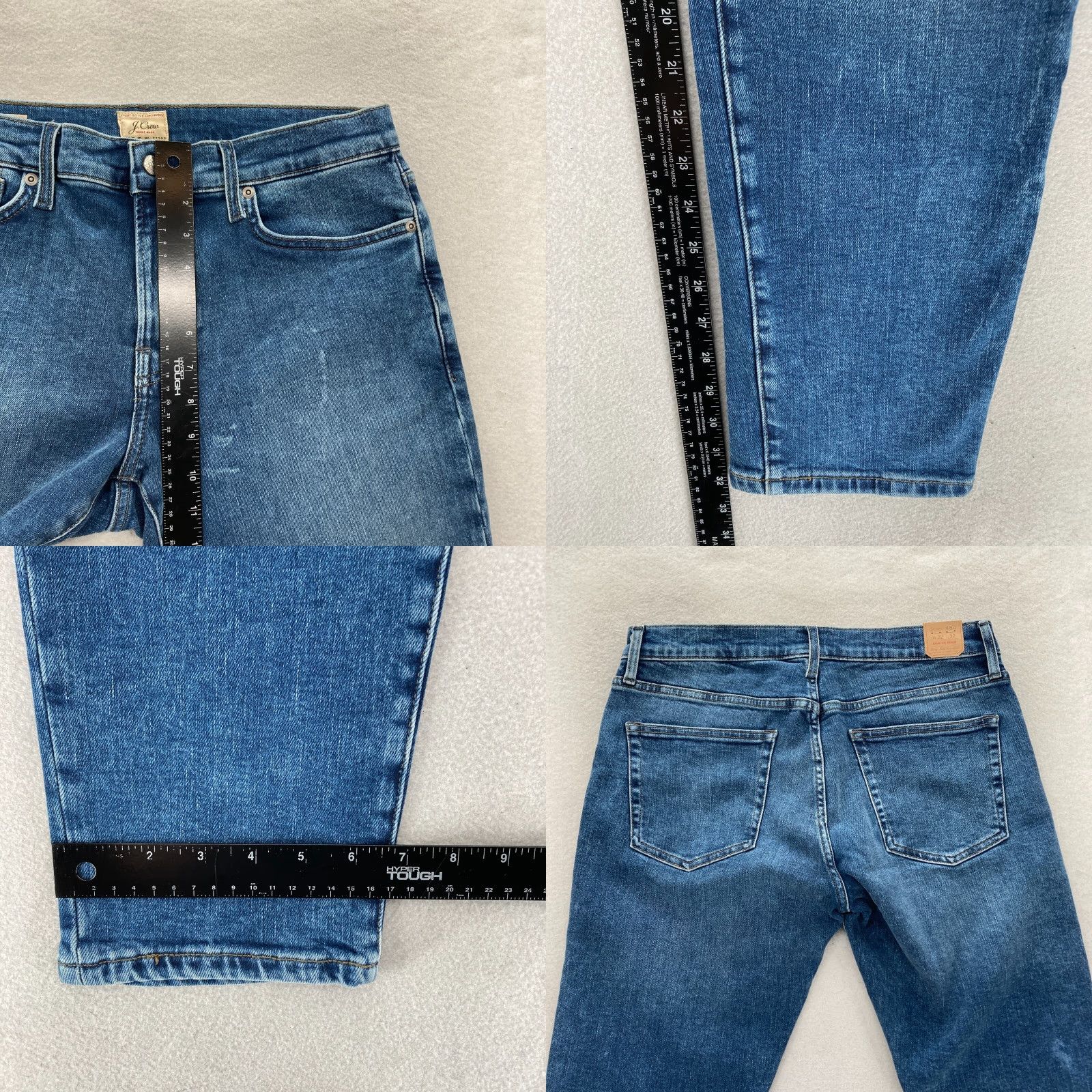 J.Crew J.CREW 484 Jeans Mens 32x32 Narrow Tapered Leg Blue Stretch Denim Pants Preppy Size US 32 / EU 48 - 9 Thumbnail