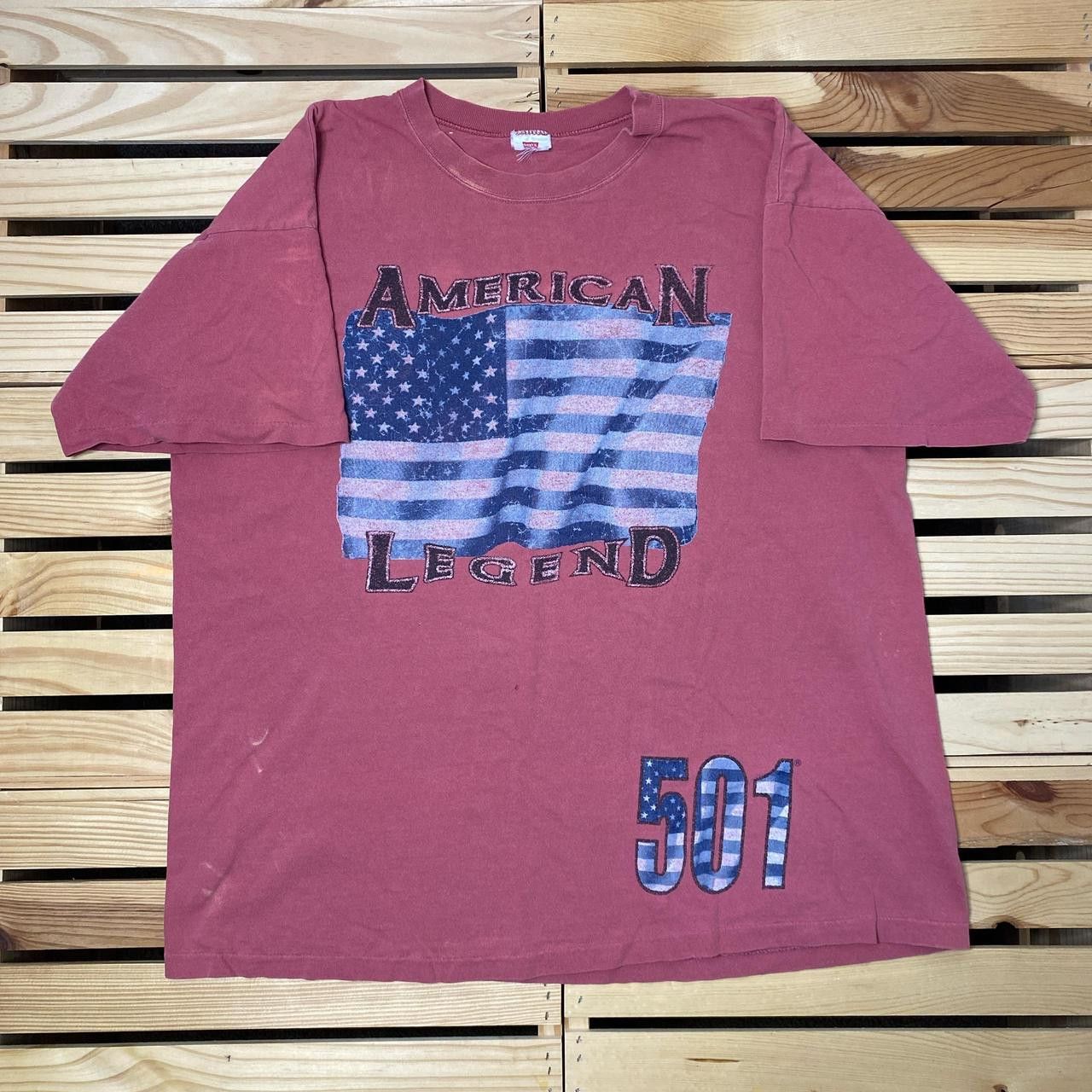 Levi's Vintage Levi's 501 Faded Red Tee Size XL Size US XL / EU 56 / 4 - 1 Thumbnail