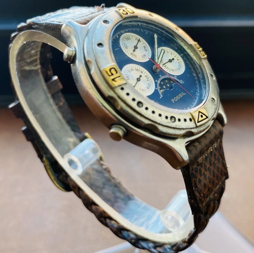 Fossil 1995 FOSSIL CHRONOGRAPH MOON PHASE WATCH BQ-8732 Size ONE SIZE - 3 Thumbnail