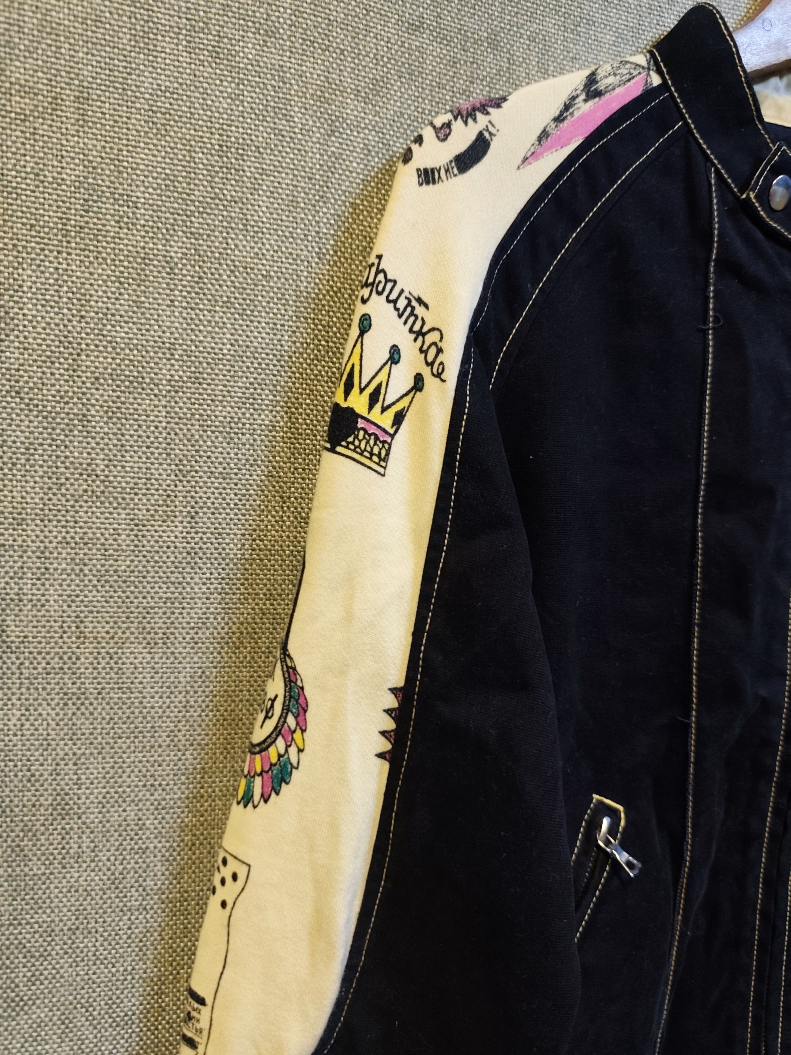 If Six Was Nine Van Vander Vorst Graphics Canvas Biker Jacket Zipper riri Size US S / EU 44-46 / 1 - 5 Thumbnail