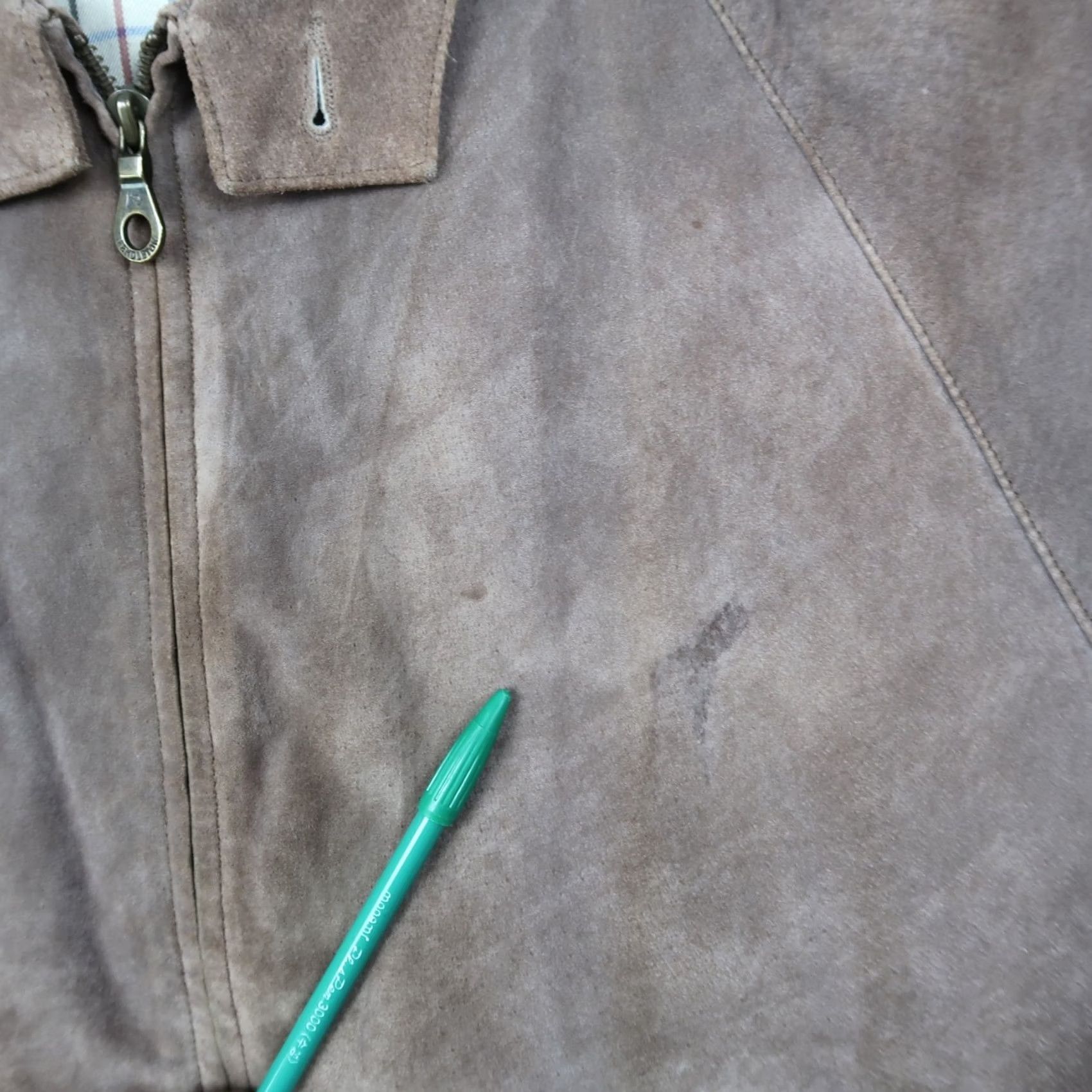 Pendleton Pendleton Mens Suede Leather Bomber Jacket Brown Full Zip Plaid Lined M Size US M / EU 48-50 / 2 - 4 Thumbnail