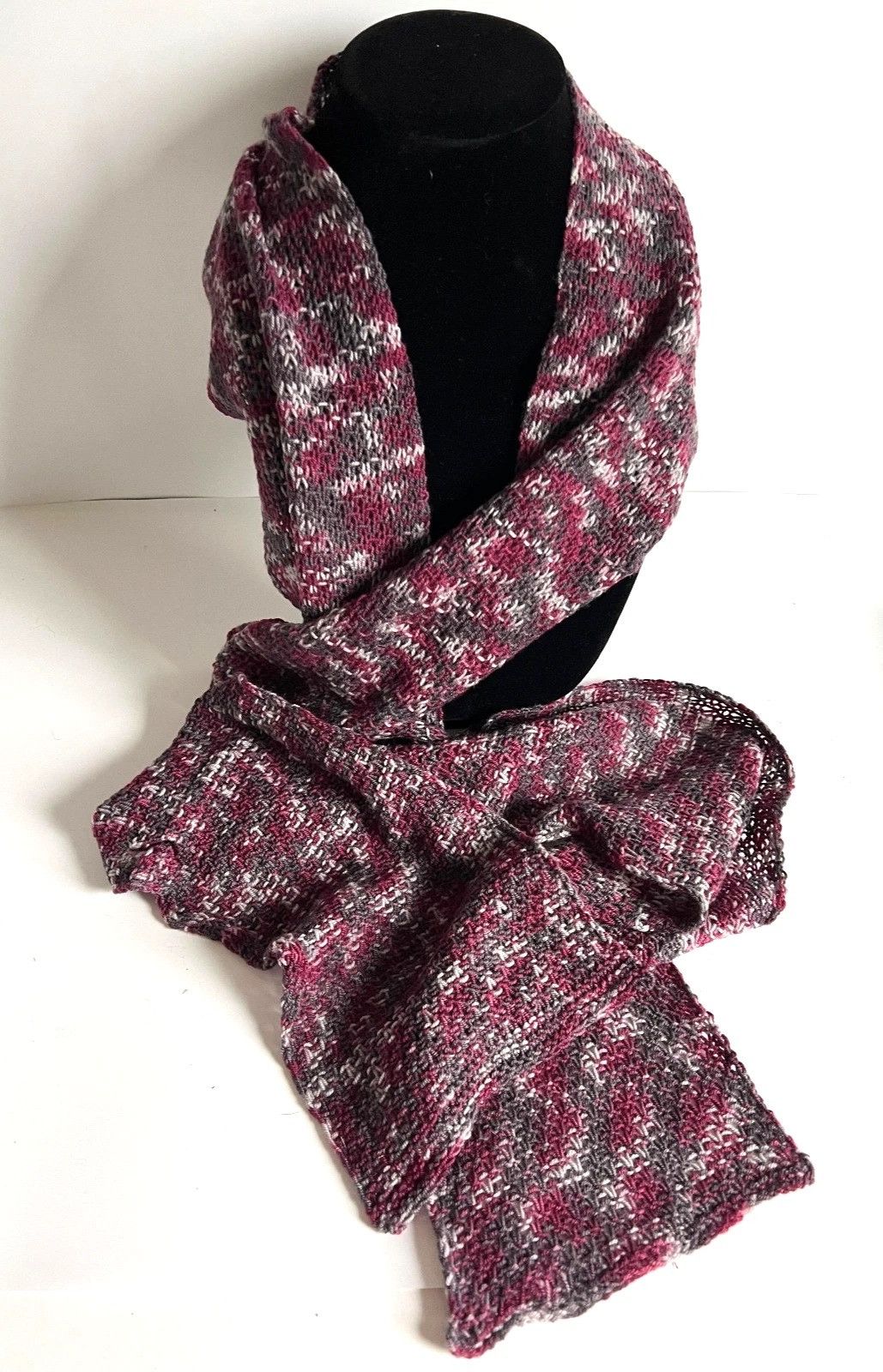 Other Marino Wool Scarf, Beautiful Handmade About 80 " x 6 " Size ONE SIZE - 1 Thumbnail