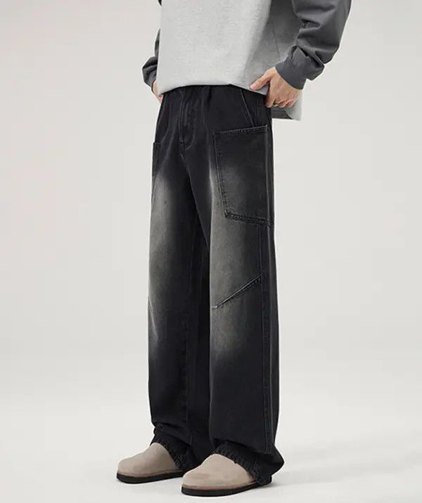 Japanese Brand Kurumi x Shii Men's retro multi-pocket cleanfit cargo jeans Size US 32 / EU 48 - 3 Thumbnail