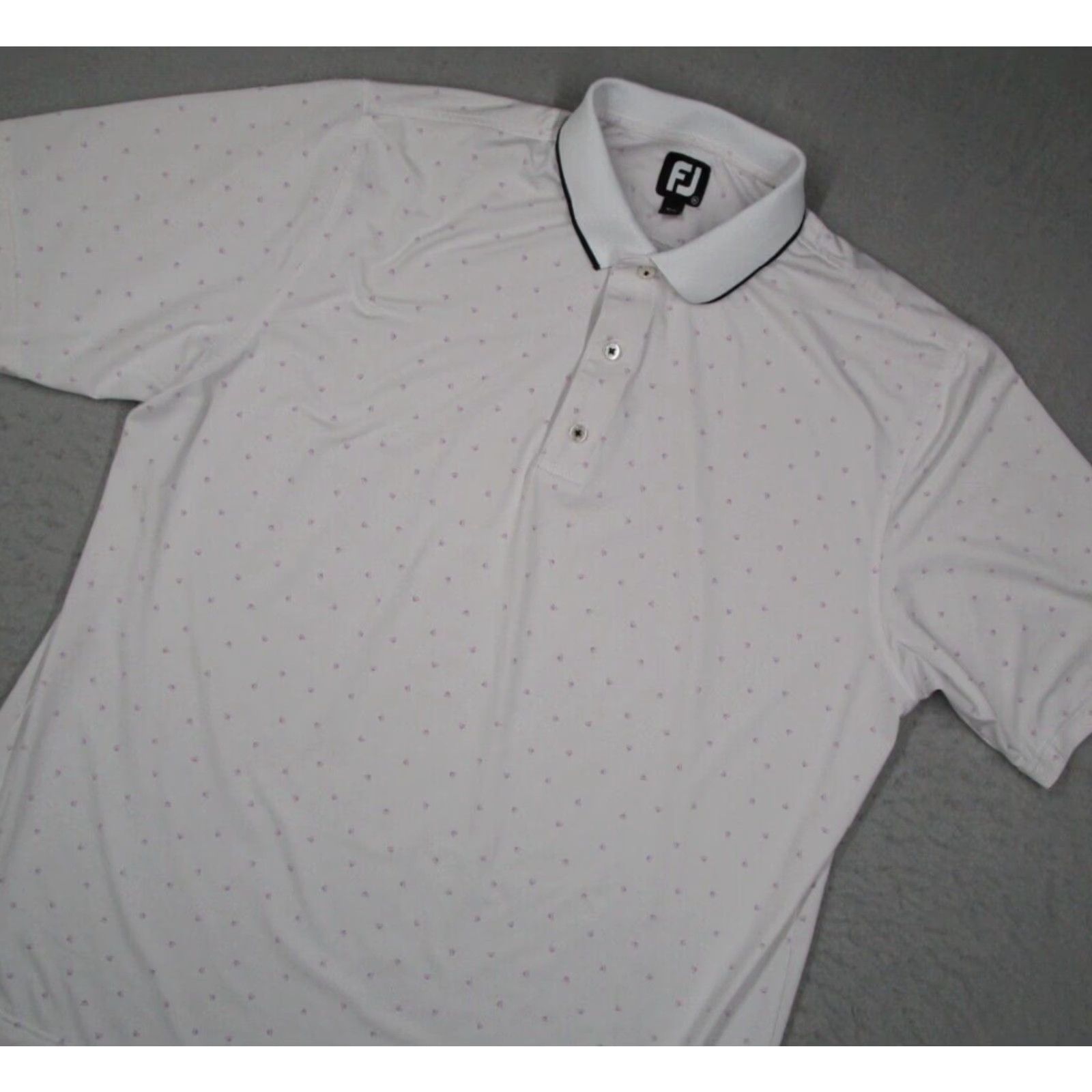 Footjoy FootJoy Polo Mens XL White Golf Performance Awbrey Glen Golf Club logo embroidered on sleeve Shirt Men XL White Golf FootJoy Polo Size US XL / EU 56 / 4 - 2 Thumbnail