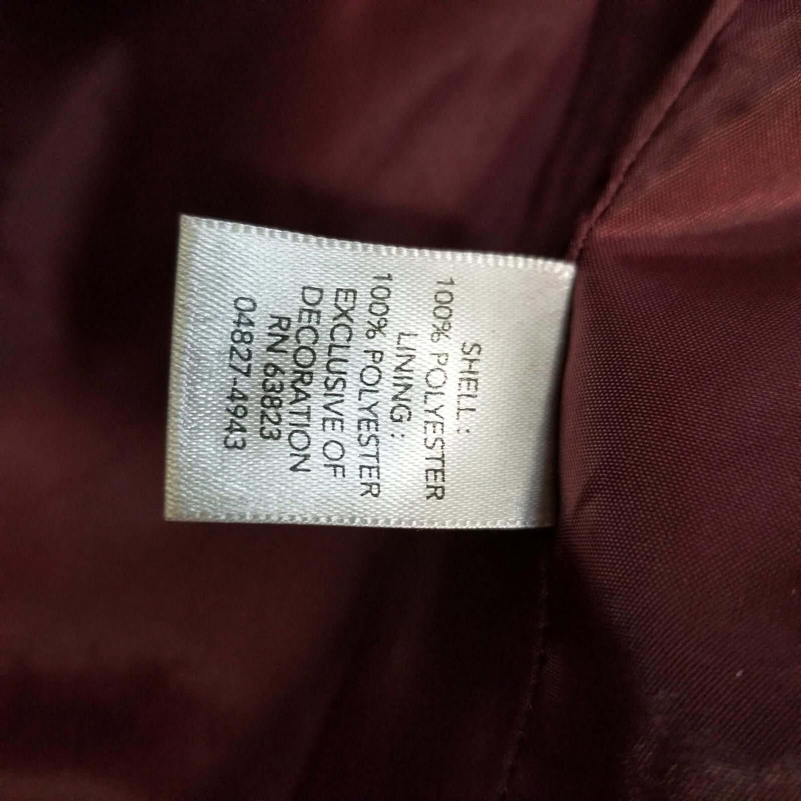 Designer Christopher Banks Large Maroon Lined Sweater Vest Fast Ship Size L / US 10 / IT 46 - 12 Thumbnail