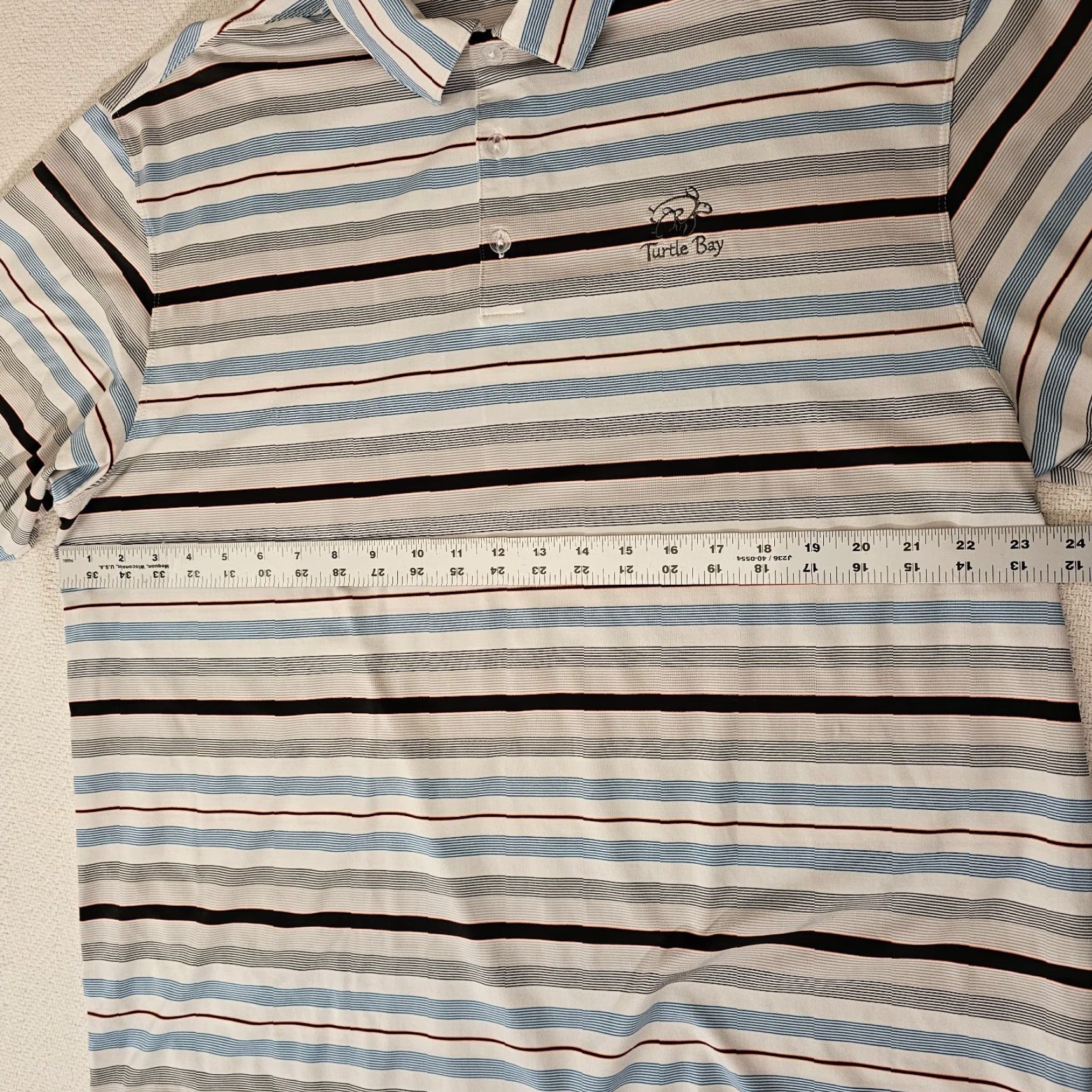 Nike Nike Shirt Men's XL White Stripe Multicolor Dri-Fit Performance Polo Golf Size US XL / EU 56 / 4 - 6 Thumbnail