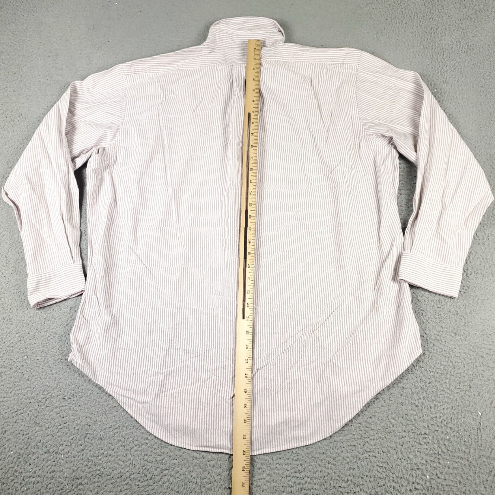 Ralph Lauren Ralph Lauren Shirt Mens 16.5 Purple Striped Dress Shirt Long Sleeve Button Up Collared Cotton Size 42R - 6 Thumbnail