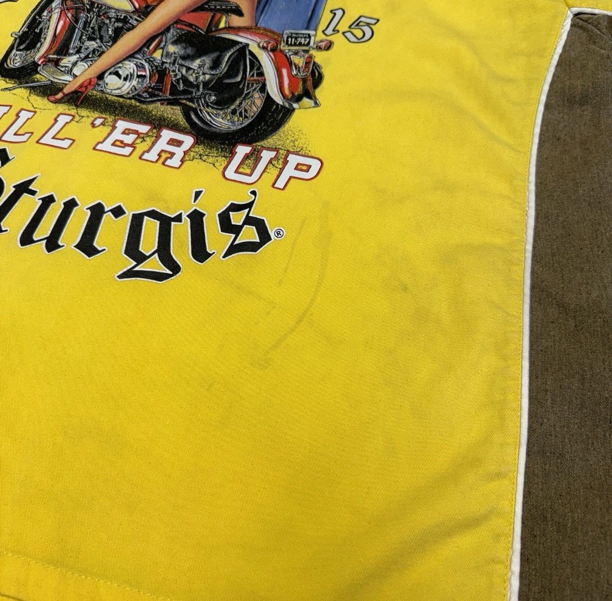 Vintage Vintage Black Hills Rally Sturgis Shirt Mens 2XL 28.5x30 Yel Size US XXL / EU 58 / 5 - 11 Thumbnail