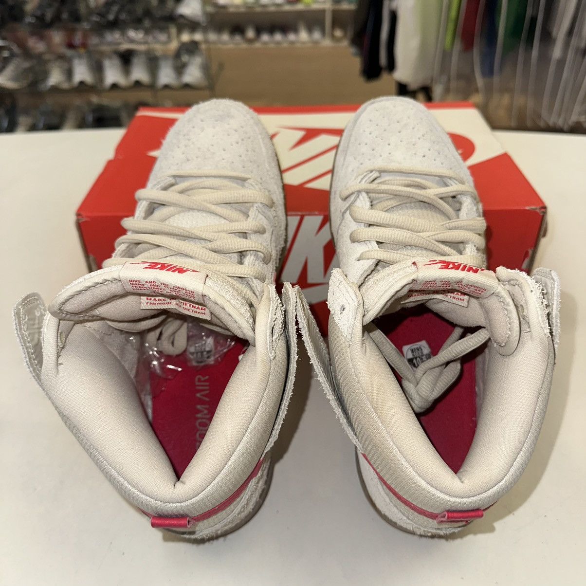 Nike Size 10.5 - Nike Dunk Pro SB High Birch Hyper Red Size US 10.5 / EU 43-44 - 3 Thumbnail