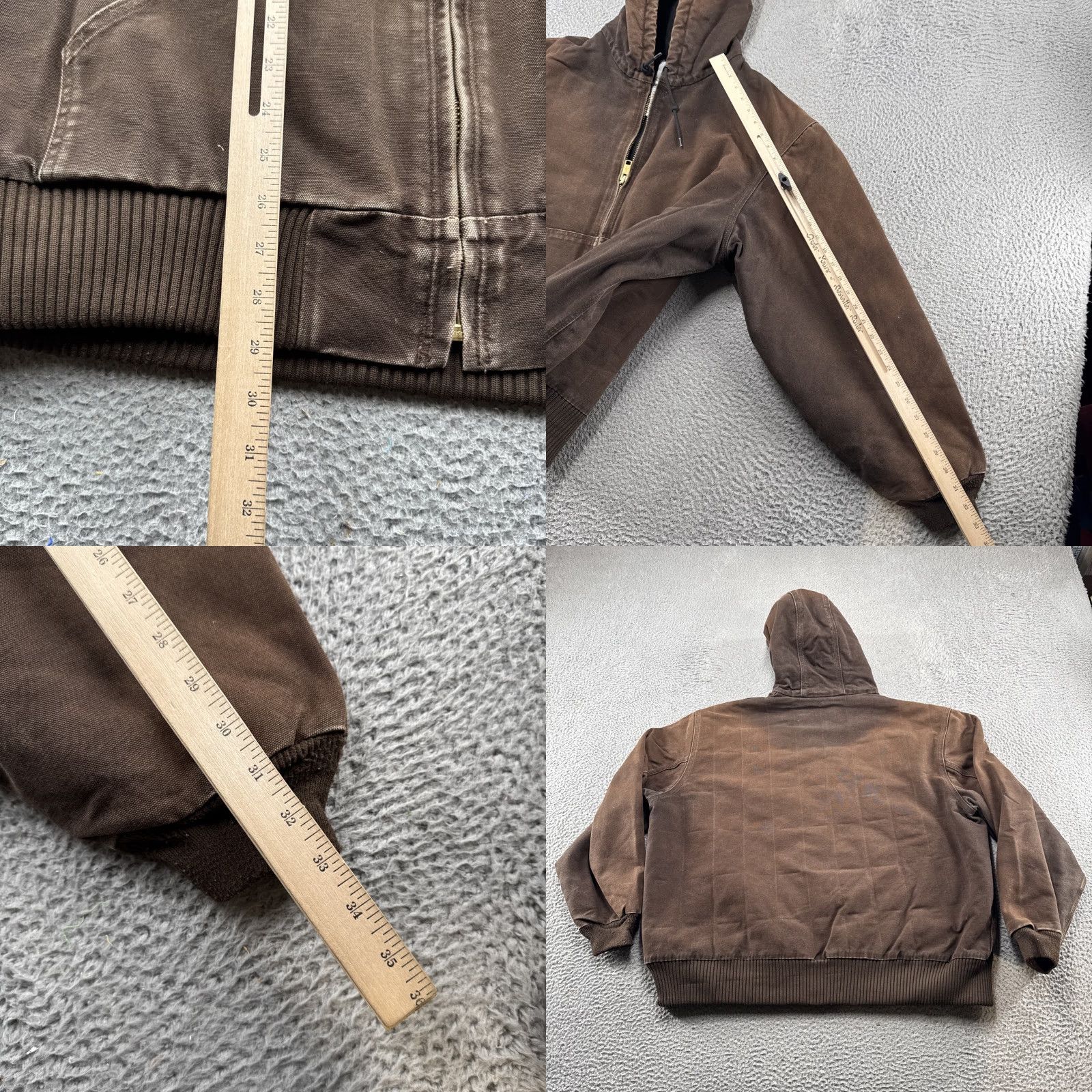 Carhartt VINTAGE Carhartt Jacket Mens Canvas 2XL Brown Hooded Insulated J130-DKB Size US XXL / EU 58 / 5 - 8 Thumbnail