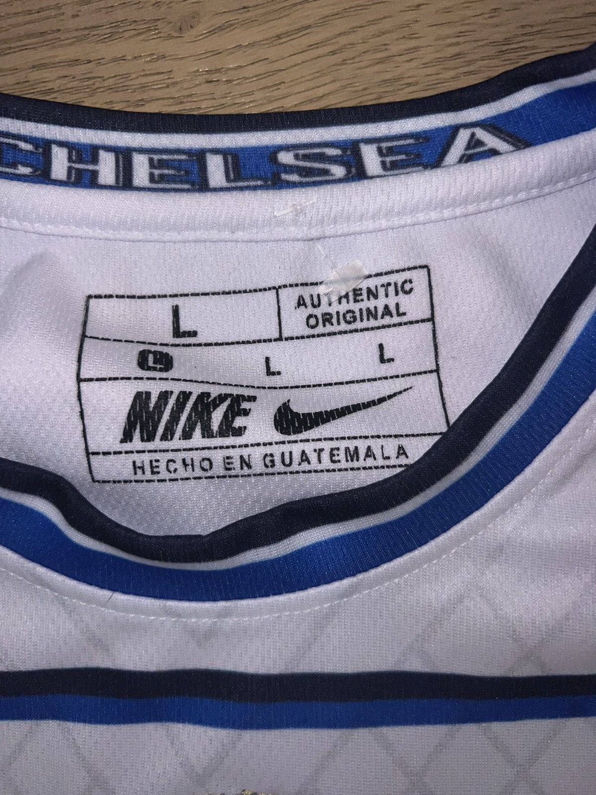 Nike Blue and White Chelsea Jersey Size US L / EU 52-54 / 3 - 3 Thumbnail