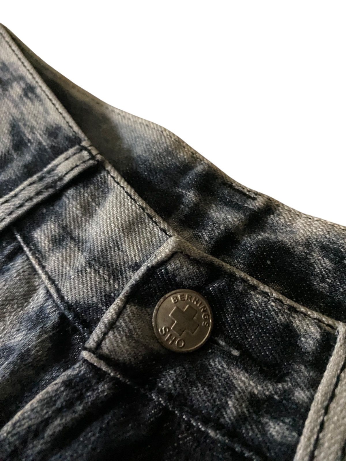 If Six Was Nine 2000's Bernings Sho Studded Seawash Jeans Size US 26 / EU 42 - 9 Thumbnail