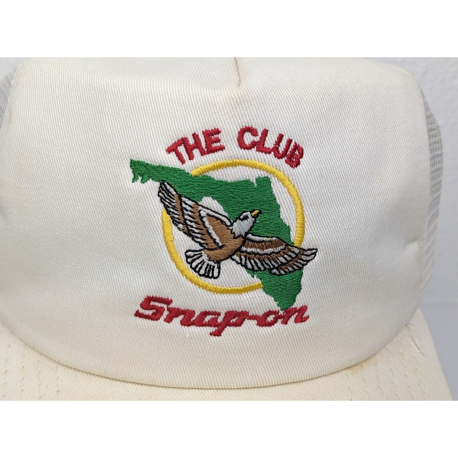 New Era Vtg Snap-On Tools Club Eagle Mesh Trucker Hat Snapback Size ONE SIZE - 3 Thumbnail