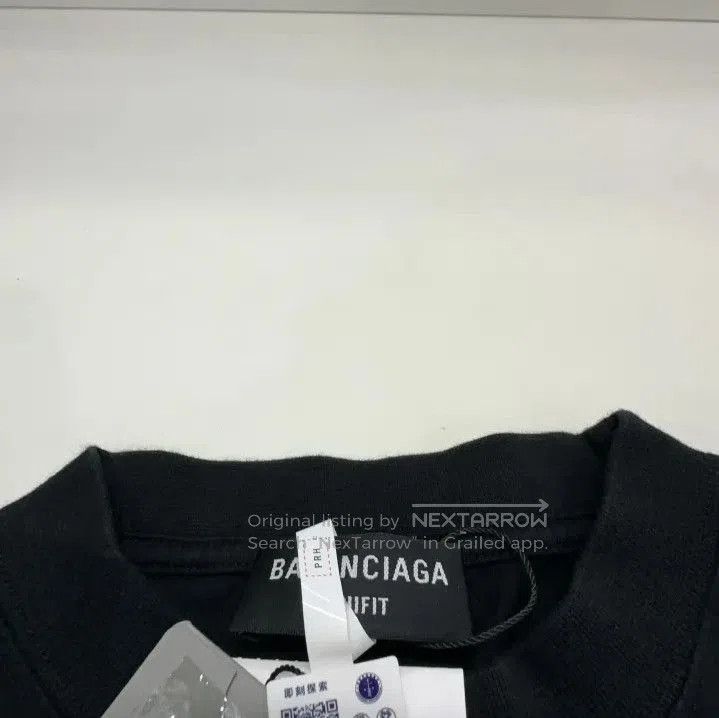 Balenciaga Black Short Sleeve Crew Neck T.