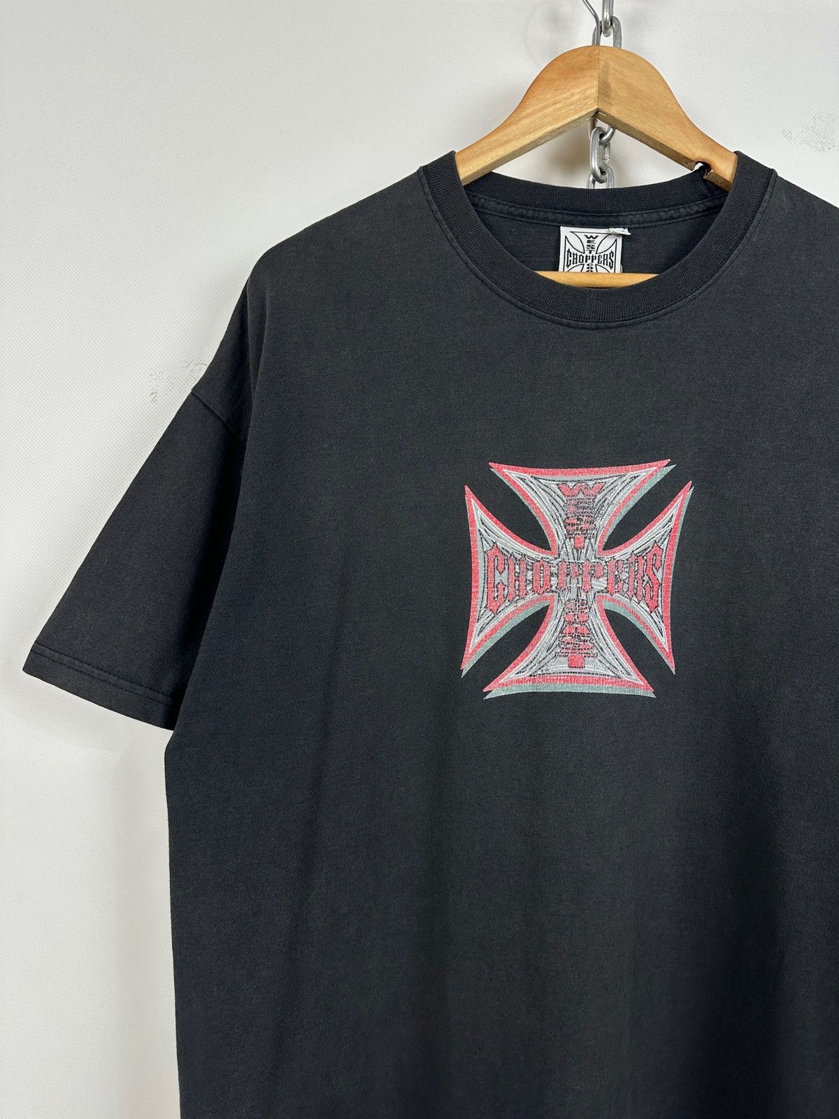 West Coast Choppers Vintage West Coast Choppers Devil Faded Black T-Shirt Size US XL / EU 56 / 4 - 12 Thumbnail