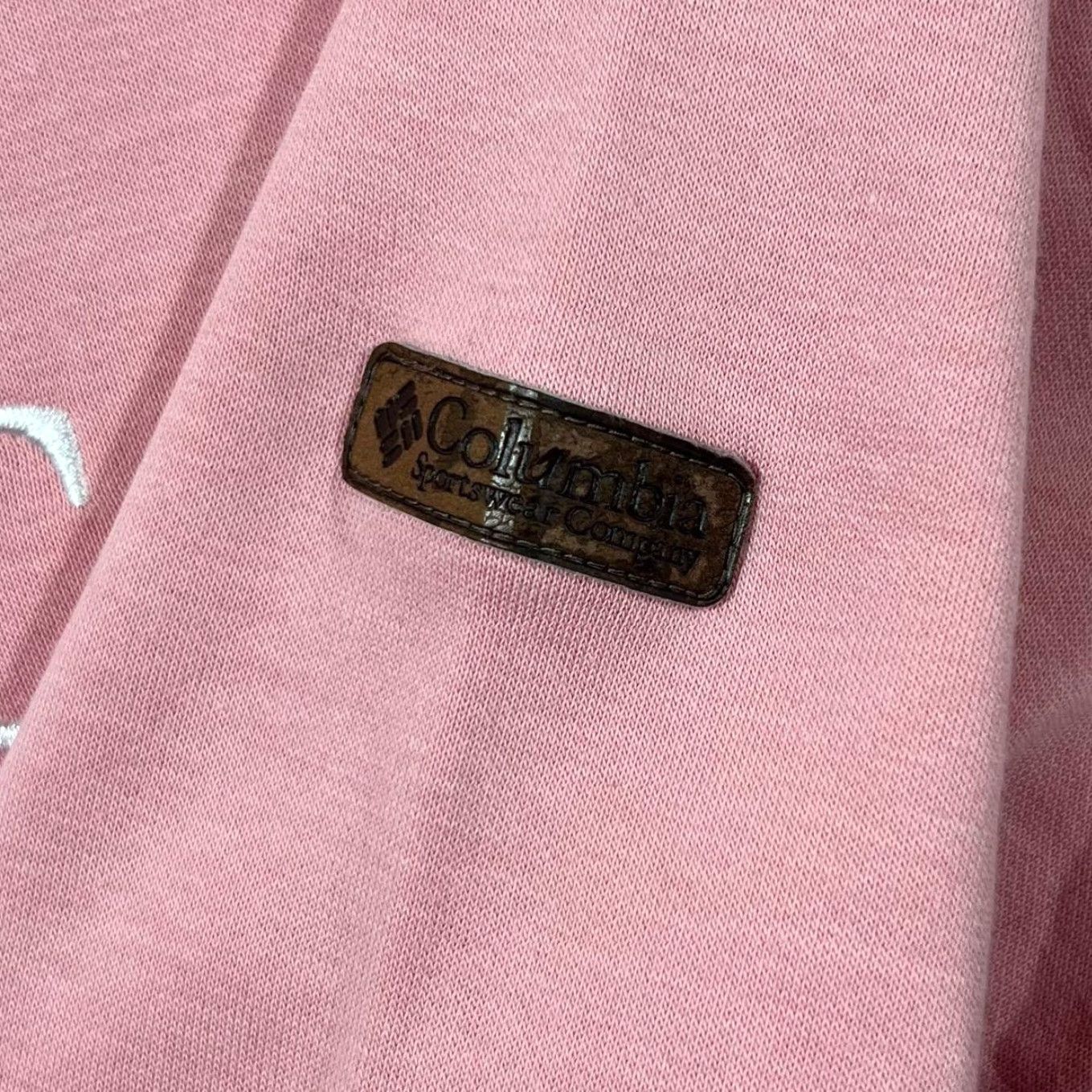 Vintage **Columbia Sportswear Embroidered Logo Spellout Pink Hoodie Men's Small** User: Columbia Sportswear Embroidered Logo Spellout Pink Hoodie Small Men's Size US S / EU 44-46 / 1 - 4 Thumbnail