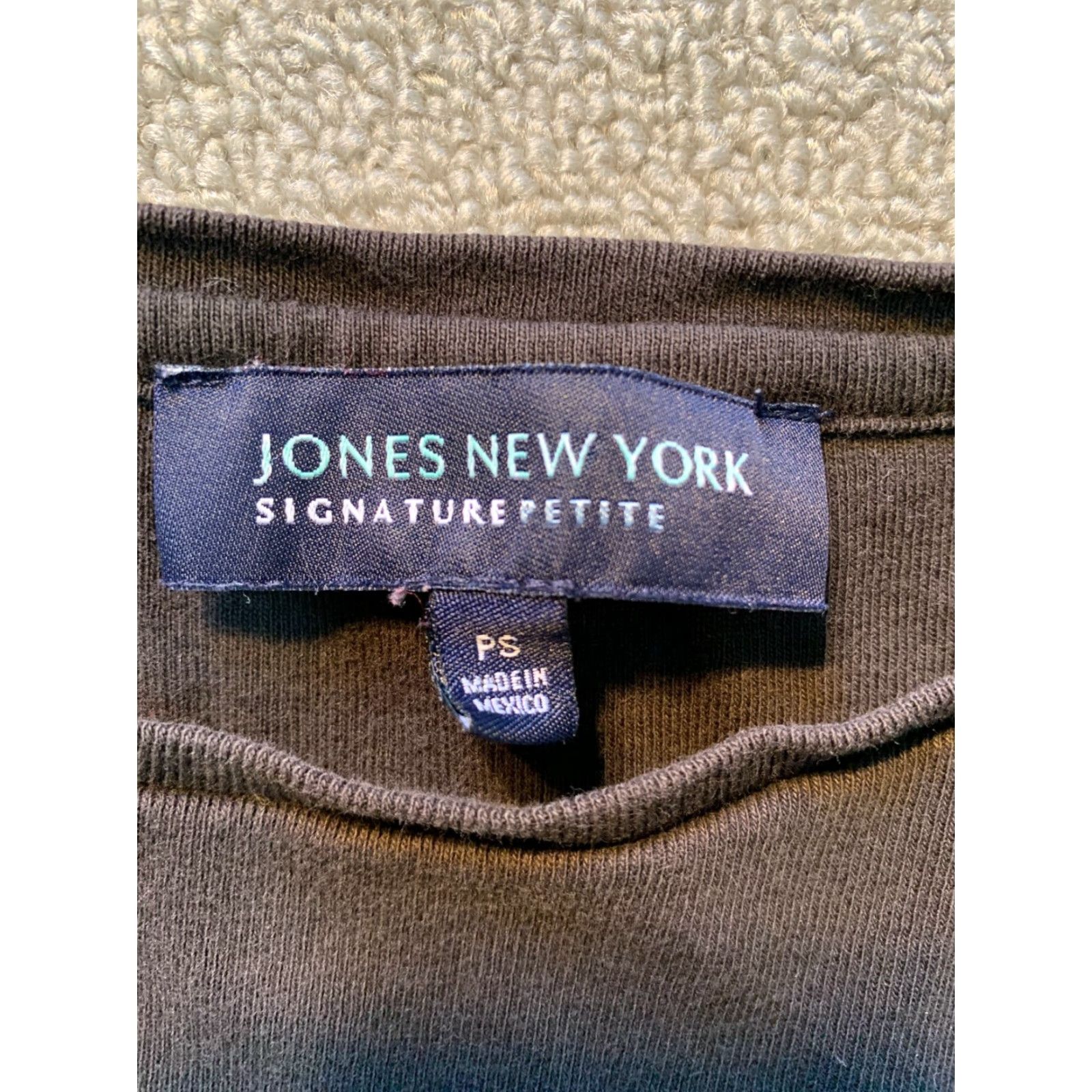 Jones New York Jones New York signature shirt Womens PS Petite Small Long Sleeve Black Size S / US 4 / IT 40 - 2 Thumbnail