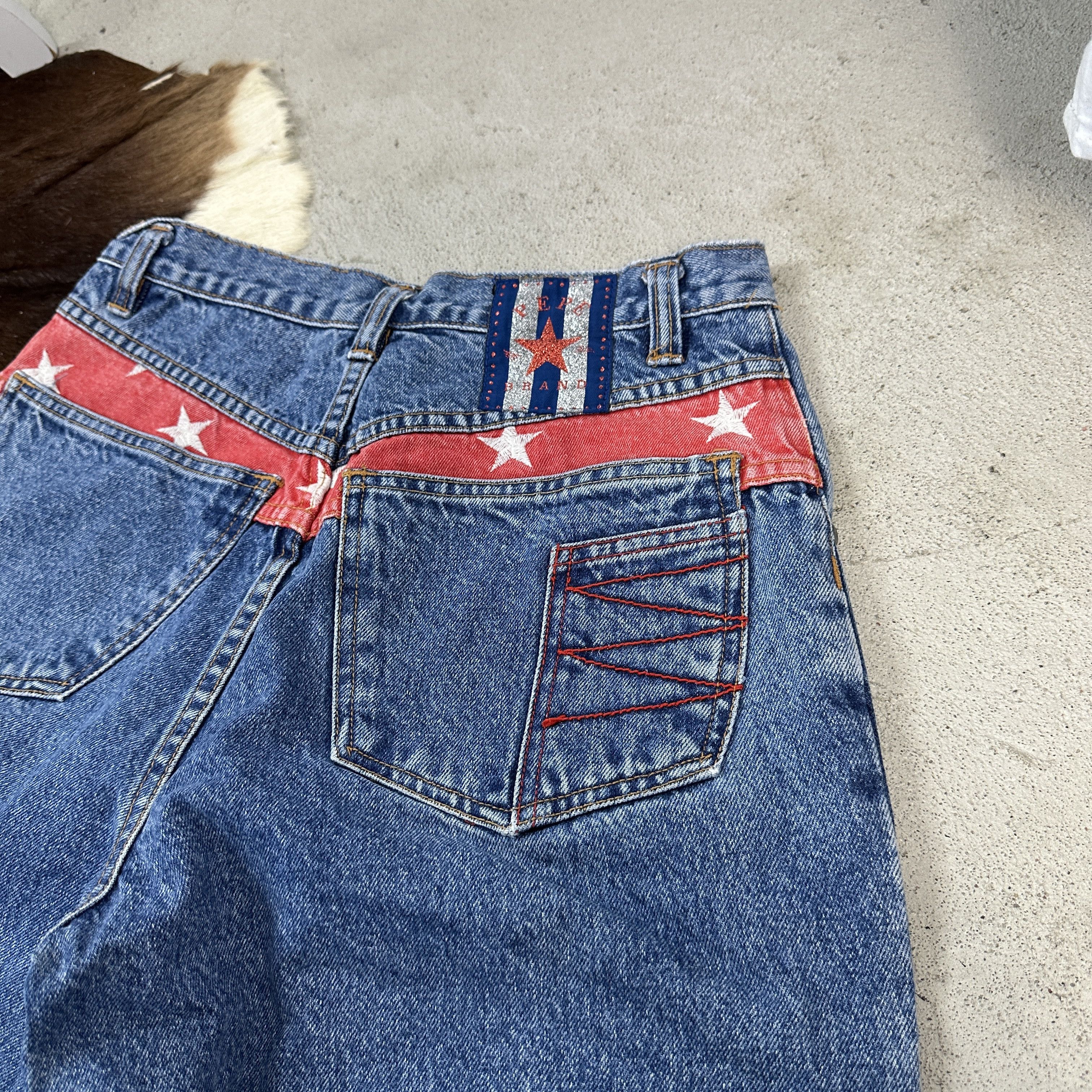 Vintage Vintage Denim Y2K Streetwear Flag Mom Jeans Size 30" / US 8 / IT 44 - 2 Thumbnail