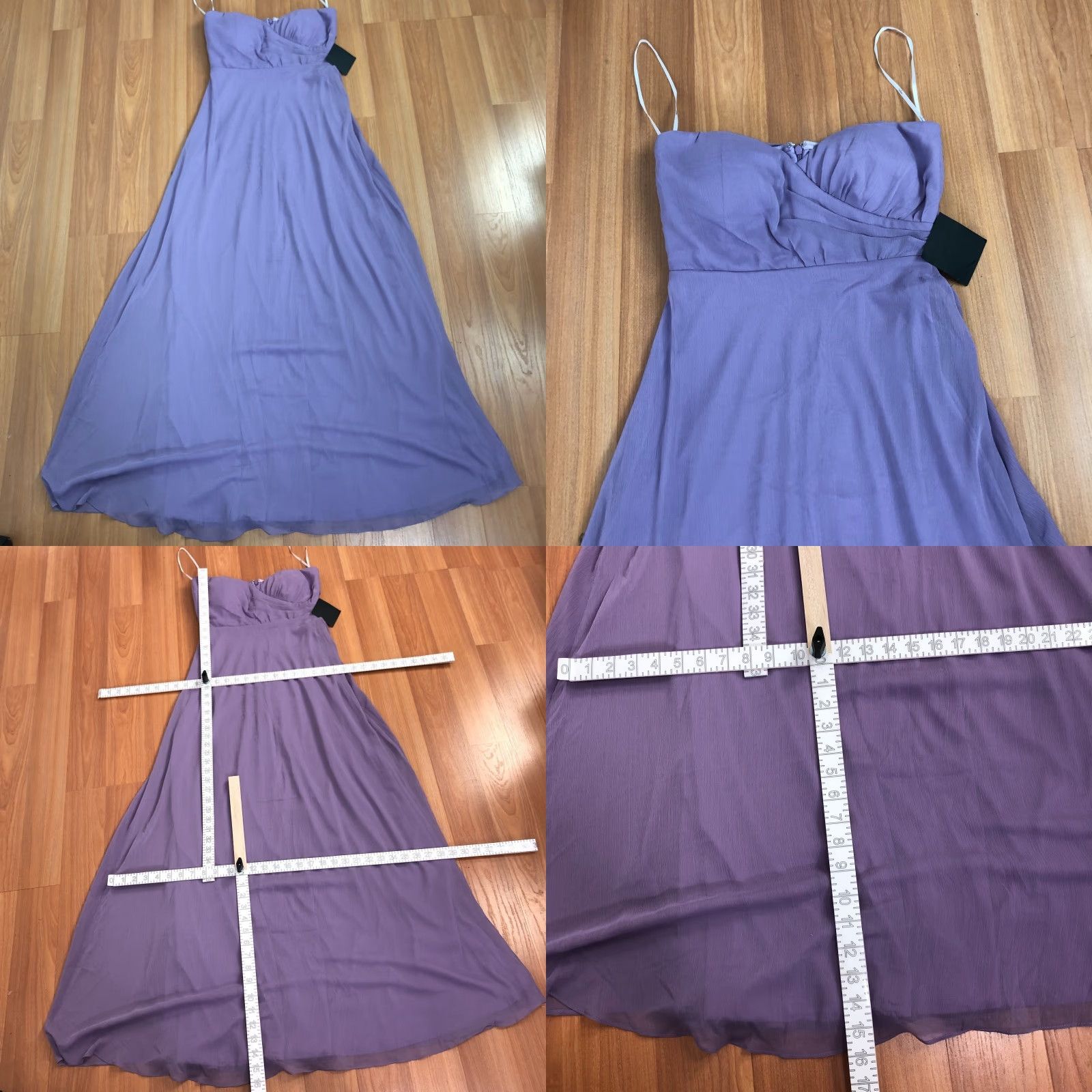 Lulus Lulus Maxi Dress Purple Strapless Cocktail Prom Women's MINT Small Sleeveless Sleeveless Zip Sweetheart Long Solid Size S / US 4 / IT 40 - 8 Thumbnail