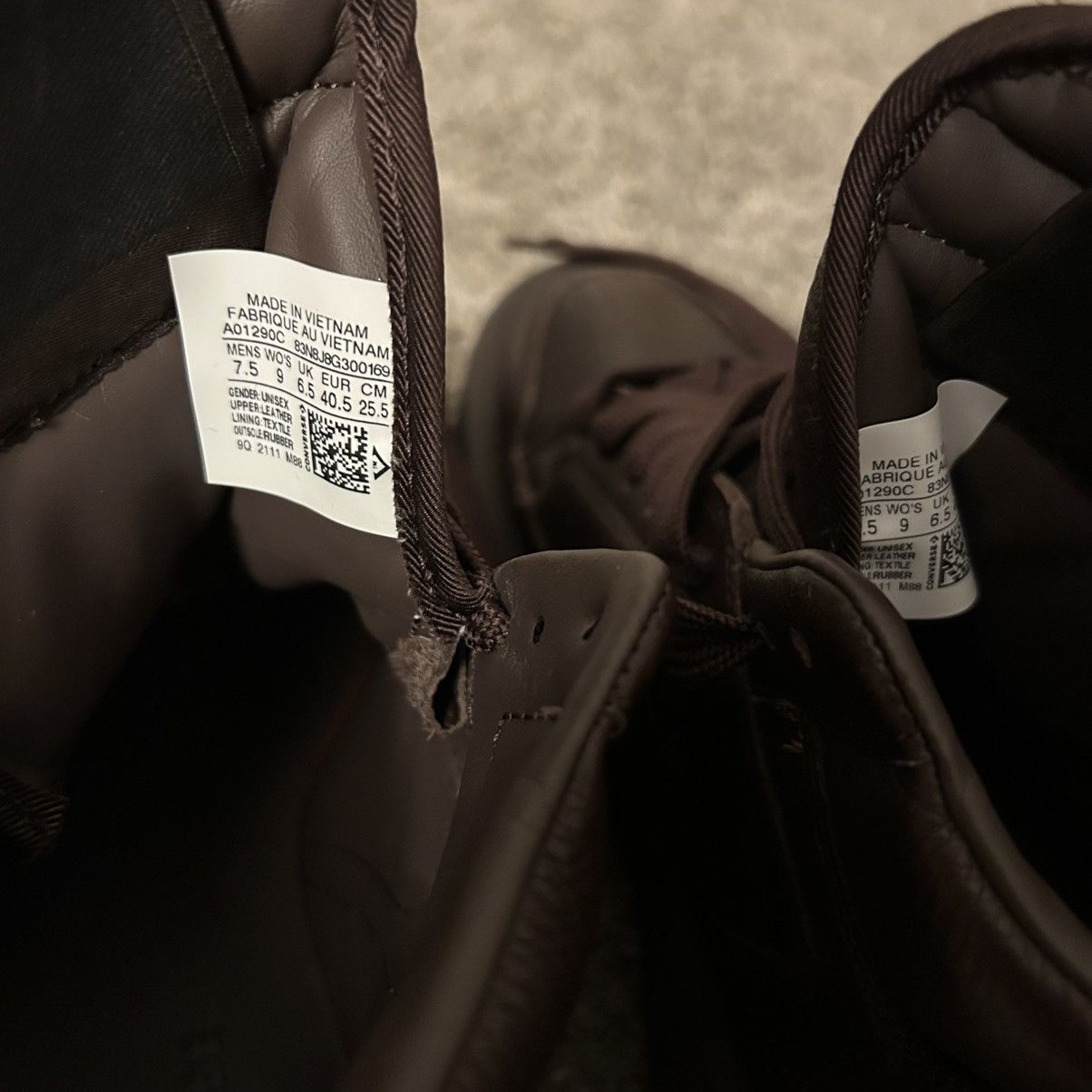 Converse × Rick Owens × Rick Owens Drkshdw Rick owens drkshdw turbowpn converse brown leather sneakers Size US 7.5 / EU 40-41 - 7 Thumbnail