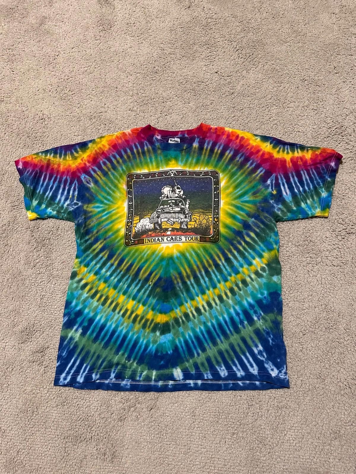 Band Tees VTG Tie Die Keith Secola Indian Wild Band of Indians T-Shirt Size US XL / EU 56 / 4 - 1 Thumbnail