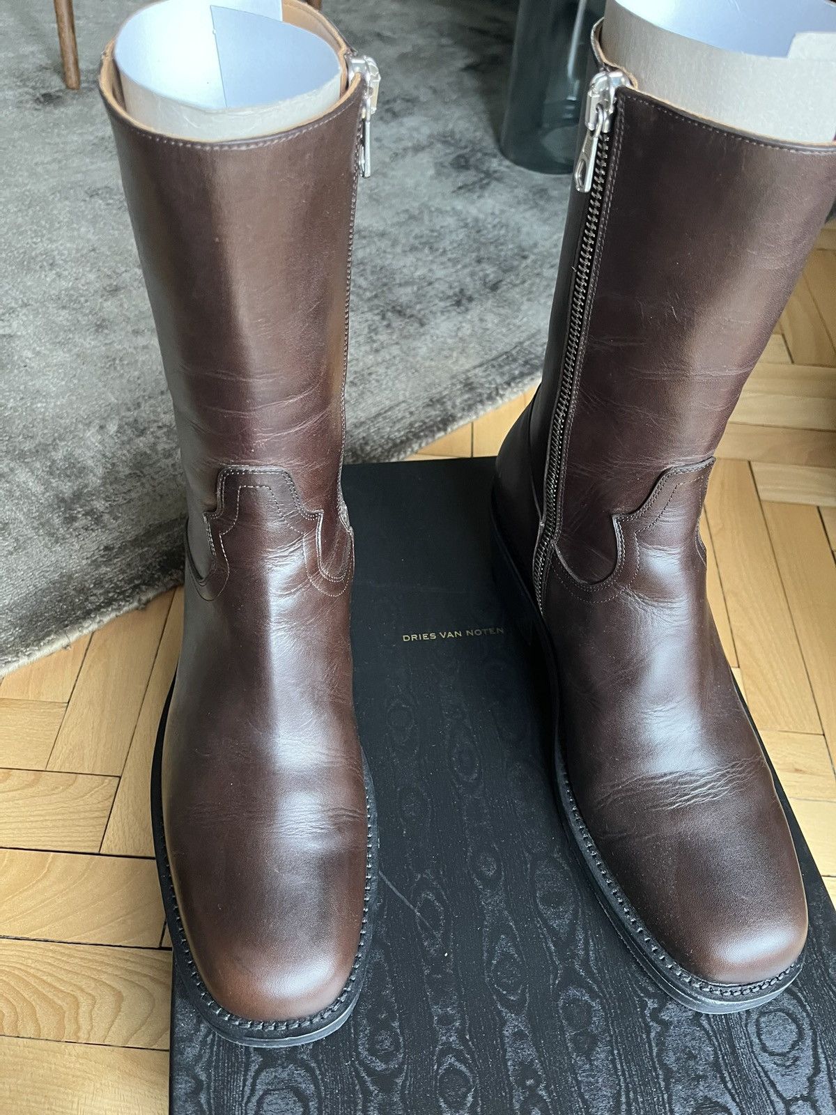 Dries Van Noten Dries van Noten Calf High Boots Size US 12 / EU 45 - 1 Thumbnail
