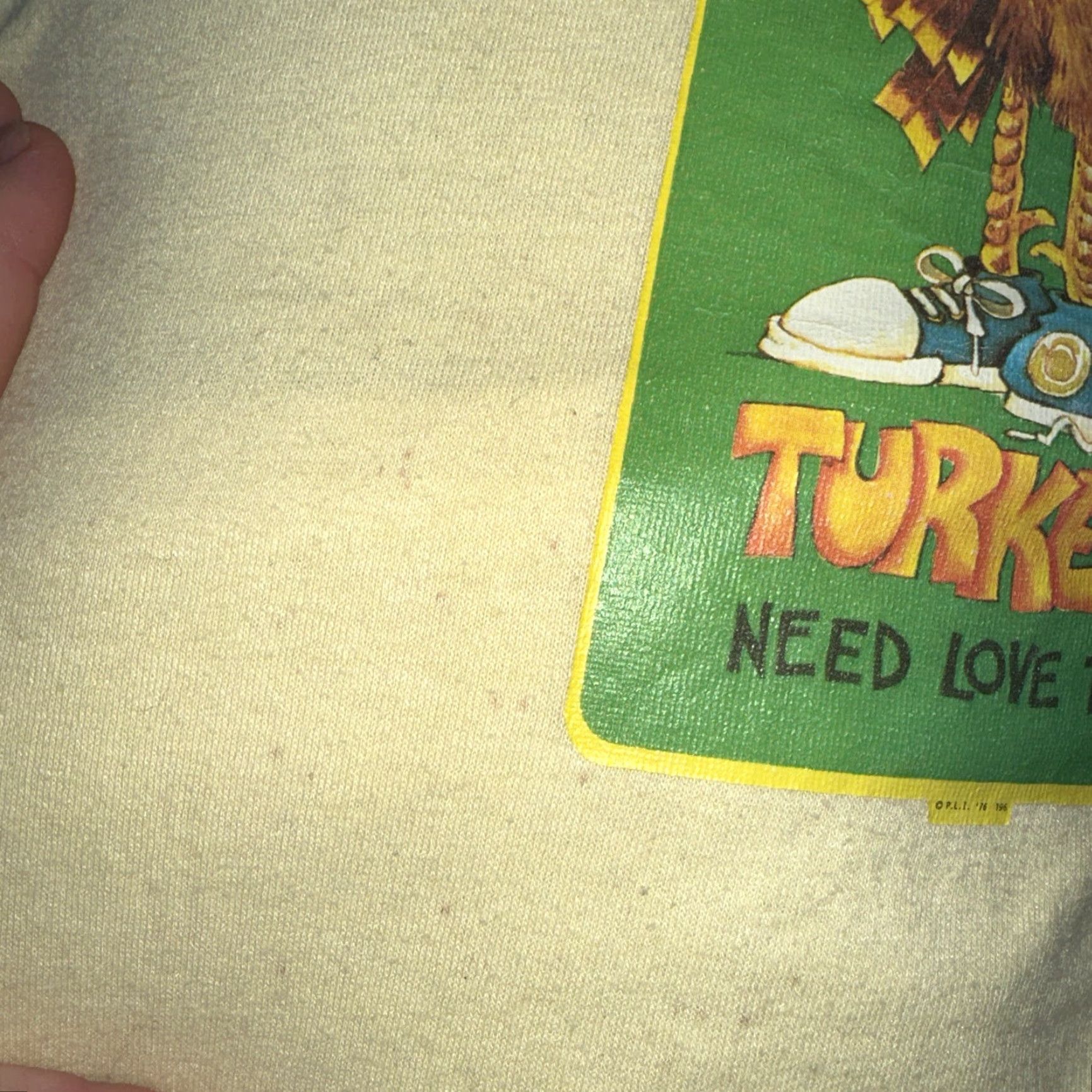 Vintage VINTAGE Gulf Coast Sportswear TURKEY Graphic T-Shirt Mens Size L Yellow USA SINGLE STITCH Size US L / EU 52-54 / 3 - 6 Thumbnail