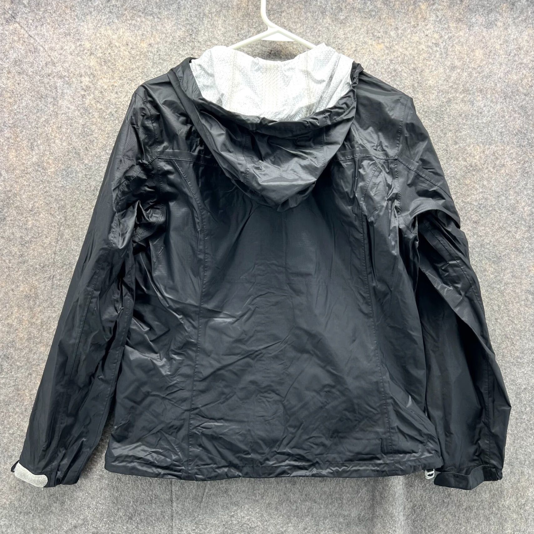 Eddie Bauer VINTAGE Eddie Bauer Jacket Womens Medium Black Windbreaker Weatheredge Ripstop Hoodie Nylon Solid Patterns All Seasons Fall Spring Summer Winter Size M / US 6-8 / IT 42-44 - 2 Thumbnail