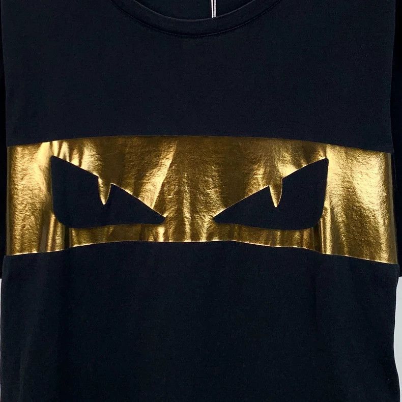 Fendi Fendi Black Devil Eye Print TShirt Size US L / EU 52-54 / 3 - 4 Thumbnail