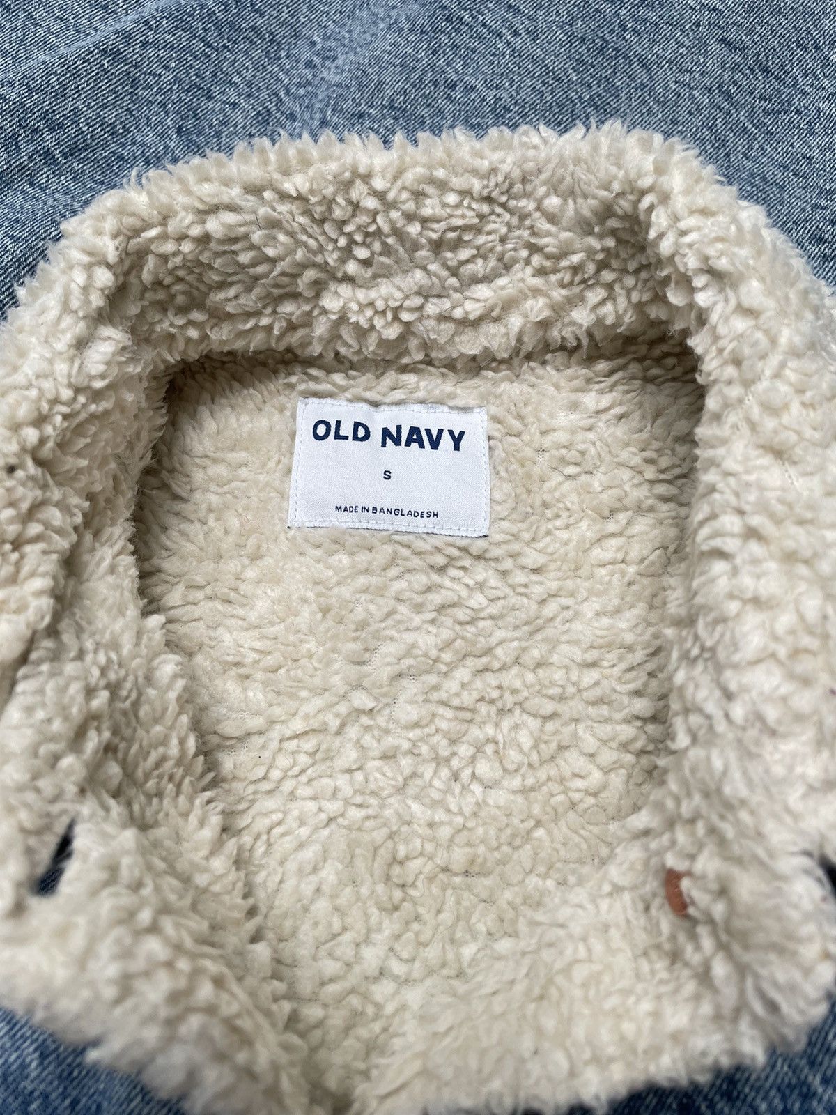 Designer × Old Navy × Vintage Vintage Brand Old Navy Sherpa Denim Jacket 2000s Size US S / EU 44-46 / 1 - 6 Thumbnail