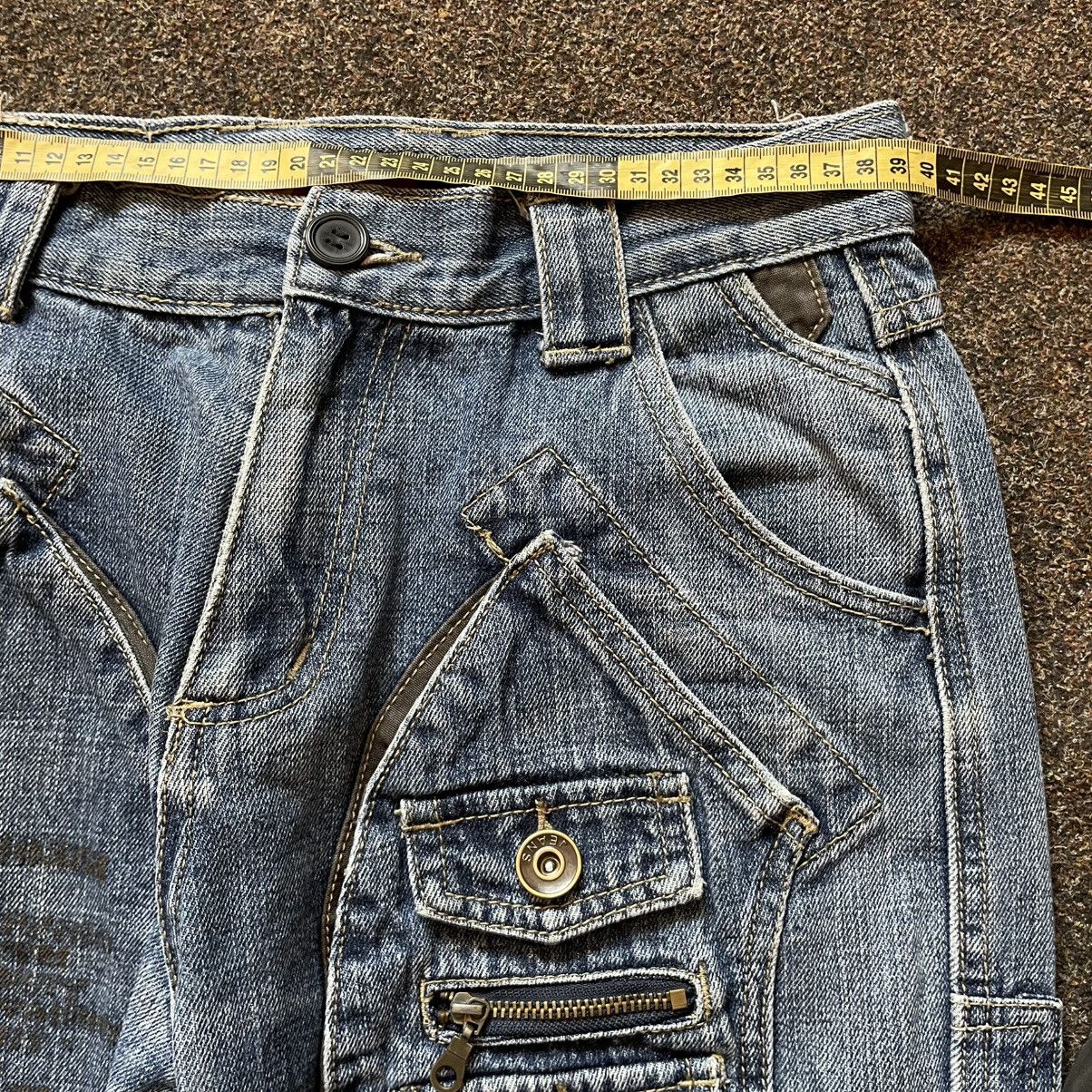 Vintage Y2K Baggy Cargo Pants Multi Pocket Distressed Skate Vintage Size 32" / US 10 / IT 46 - 7 Thumbnail