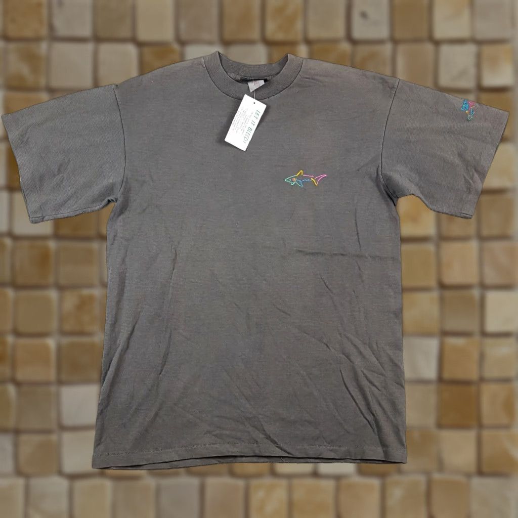 Logo 7 VINTAGE Greg Norman Golf Shark Logo T-Shirt Men's Large Gray 90s Y2K Casual Grunge Embroidered Size US L / EU 52-54 / 3 - 1 Thumbnail