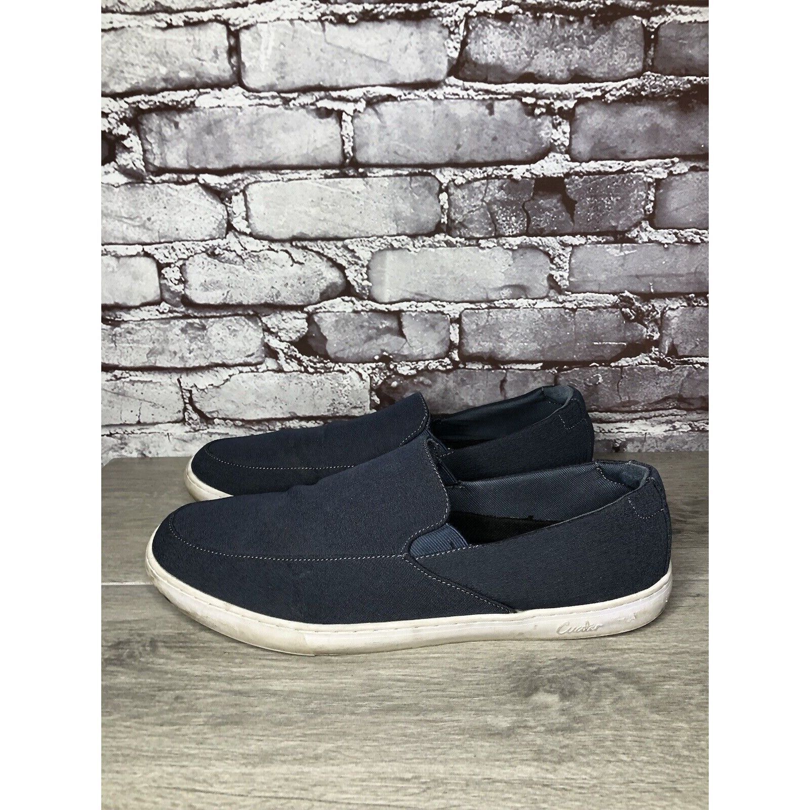 Other Cuater Tracer Navy Blue Canvas Fabric Slip On Casual Shoes M Size US 13 / EU 46 - 1 Thumbnail