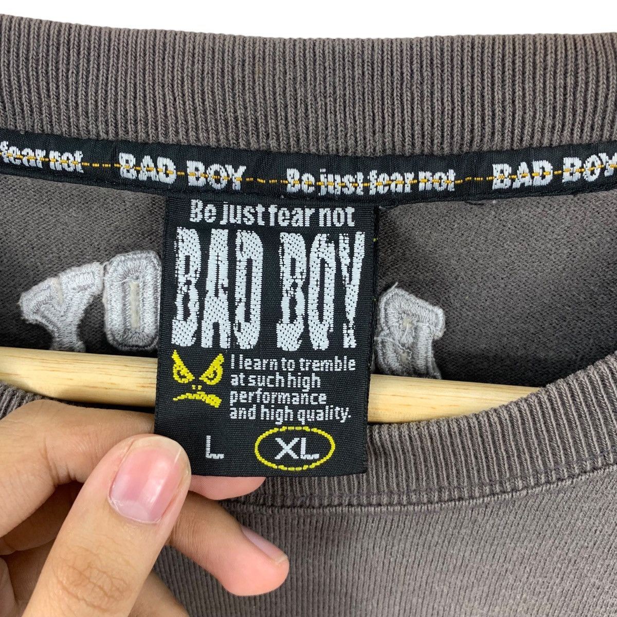 Vintage Vintage Streetwear Bad Boy Script Logo Long Sleeve Shirt Size US XL / EU 56 / 4 - 10 Thumbnail