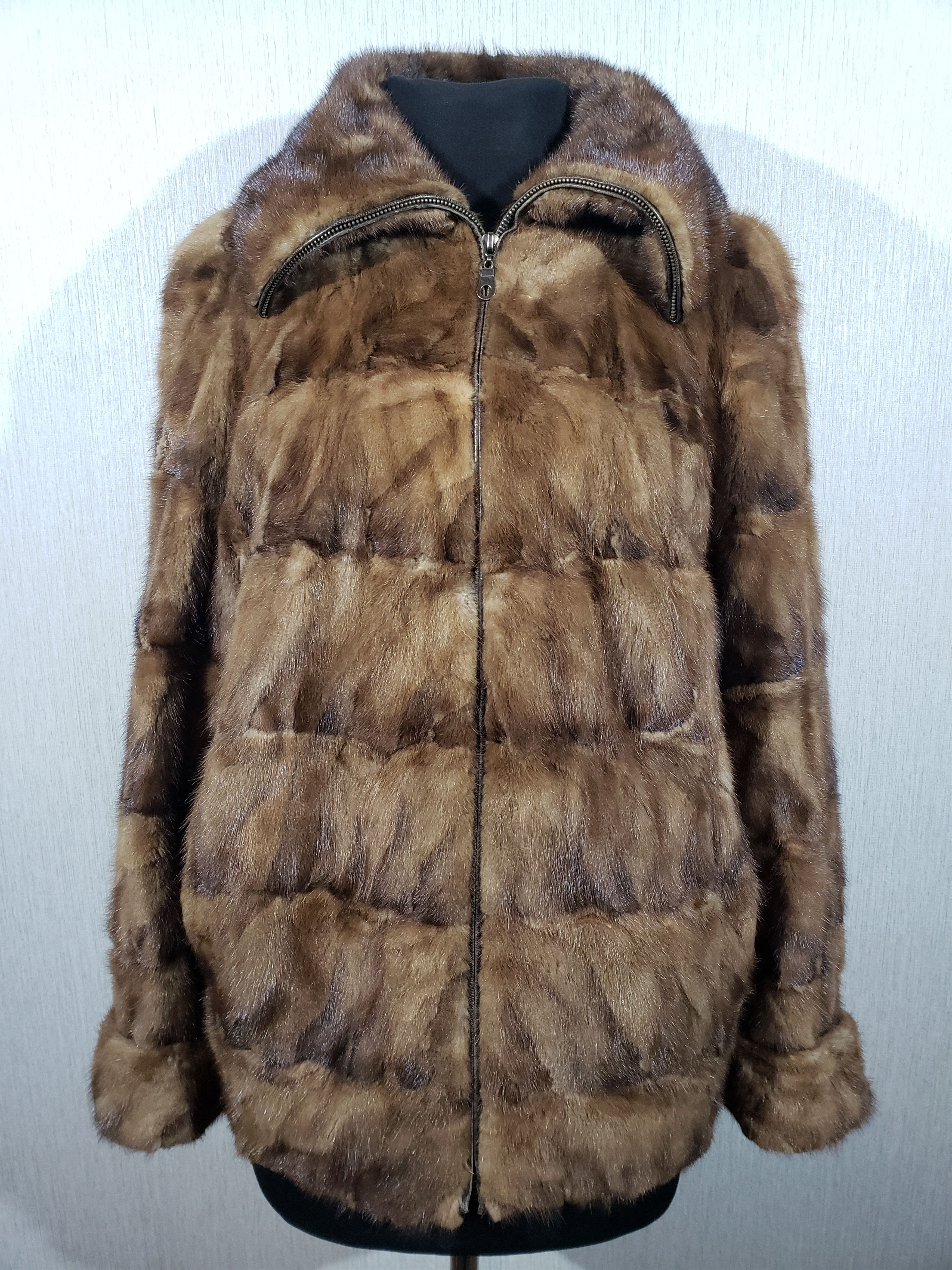 Other Stylish brown women's mink coat. Size XL / US 12-14 / IT 48-50 - 1 Thumbnail
